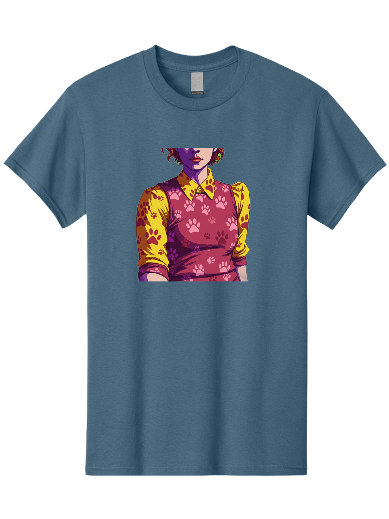 Woman-With-Paw-Print-Dress Men'S Graphic Tee, 100% Cotton, Comfortable Casual Summer Wear, Machine Washable, Vintage Camera, Old Camera, Antique Camera, Black Camera, Classic Photography, Photography Equipment, Nostalgic Device, Film Camera, Bai564