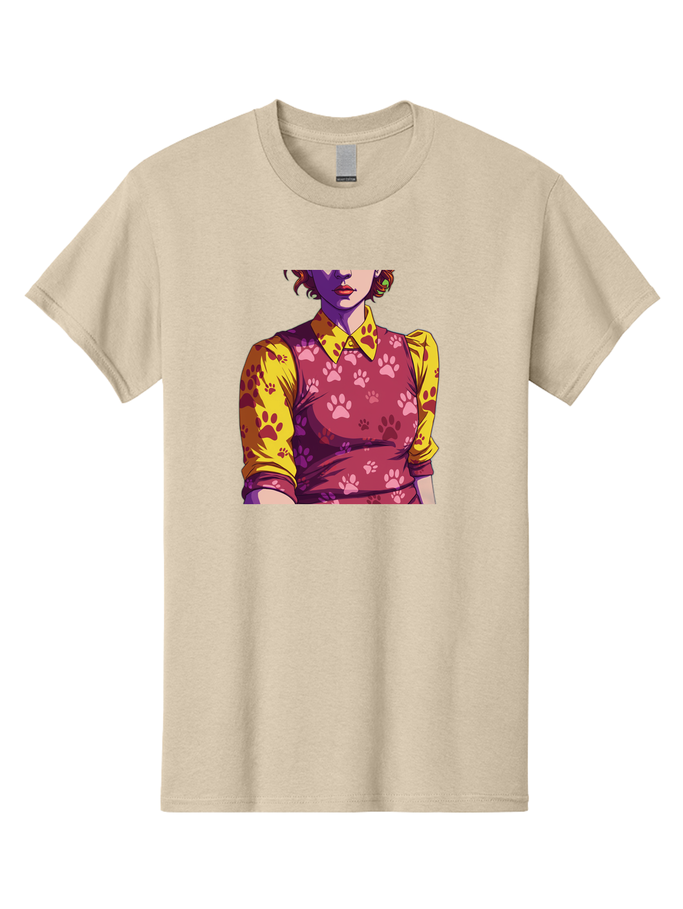 Woman-With-Paw-Print-Dress Men'S Graphic Tee, 100% Cotton, Comfortable Casual Summer Wear, Machine Washable, Vintage Camera, Old Camera, Antique Camera, Black Camera, Classic Photography, Photography Equipment, Nostalgic Device, Film Camera, Bai564