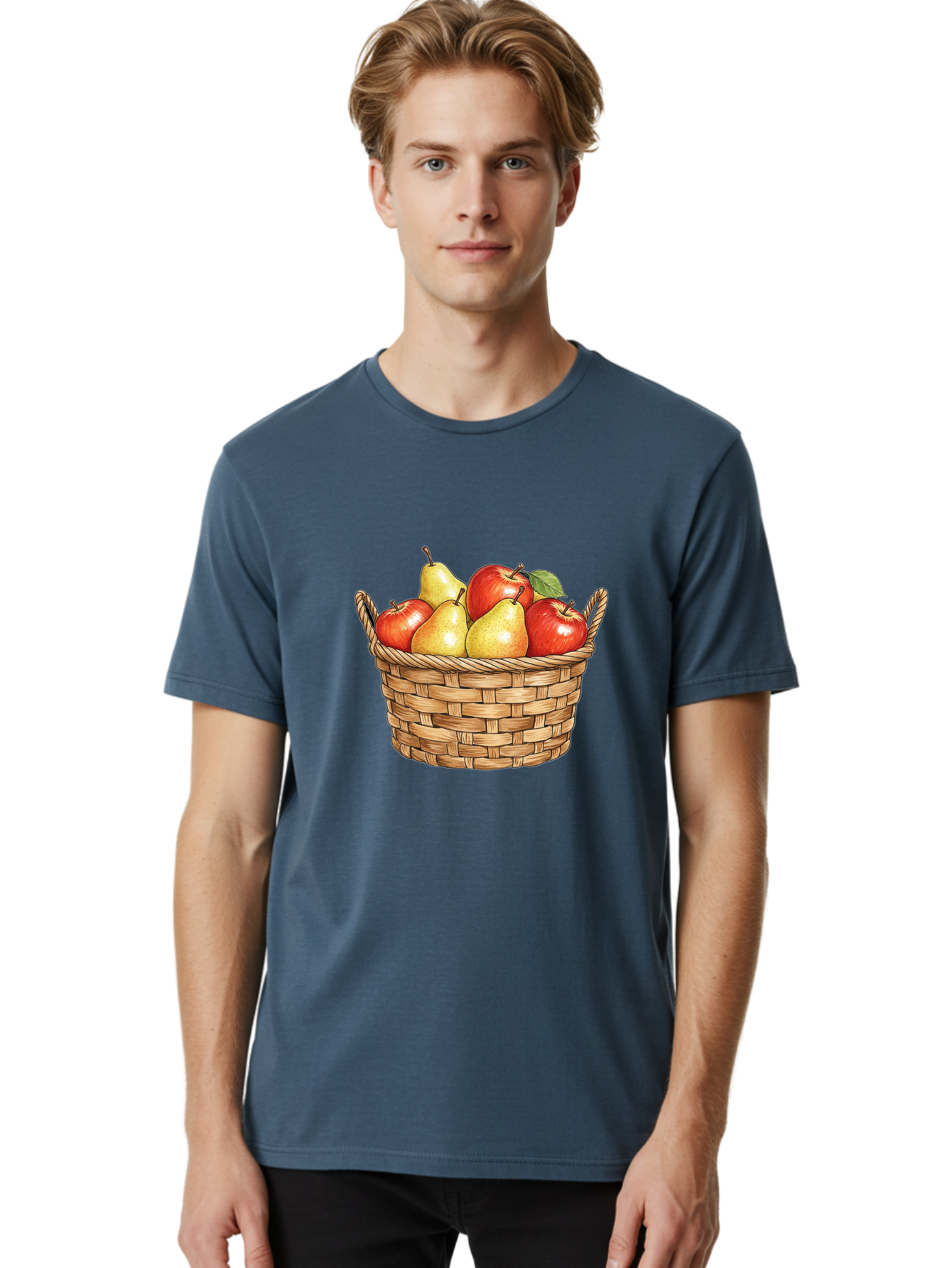 Basket-Of-Apples-And-Pears Men'S Graphic Tee, 100% Cotton, Comfortable Casual Summer Wear, Machine Washable, Vintage Camera, Old Camera, Antique Camera, Black Camera, Classic Photography, Photography Equipment, Nostalgic Device, Film Camera, Bai584