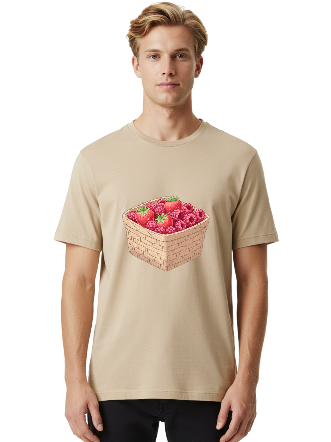 Basket-Of-Berries Men'S Graphic Tee, 100% Cotton, Comfortable Casual Summer Wear, Machine Washable, Vintage Camera, Old Camera, Antique Camera, Black Camera, Classic Photography, Photography Equipment, Nostalgic Device, Film Camera, Camera Art Bai586