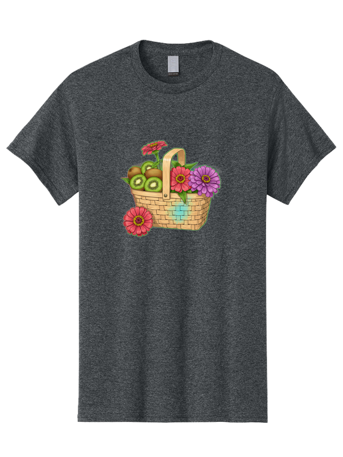 Basket-Of-Flowers-And-Kiwi-Fruits Men'S Graphic Tee, 100% Cotton, Comfortable Casual Summer Wear, Machine Washable, Vintage Camera, Old Camera, Antique Camera, Black Camera, Classic Photography, Photography Equipment, Nostalgic Device, Bai587
