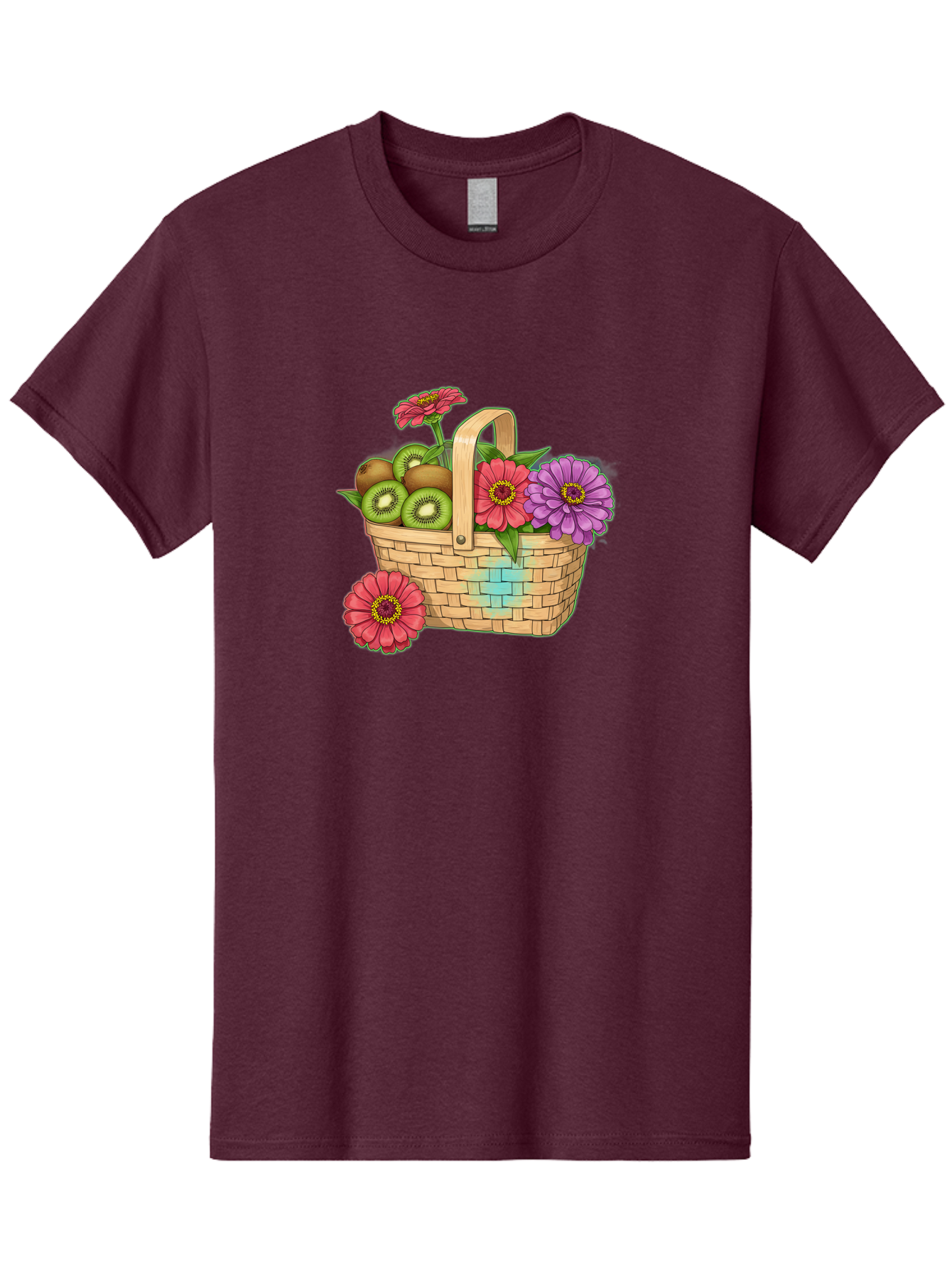 Basket-Of-Flowers-And-Kiwi-Fruits Men'S Graphic Tee, 100% Cotton, Comfortable Casual Summer Wear, Machine Washable, Vintage Camera, Old Camera, Antique Camera, Black Camera, Classic Photography, Photography Equipment, Nostalgic Device, Bai587