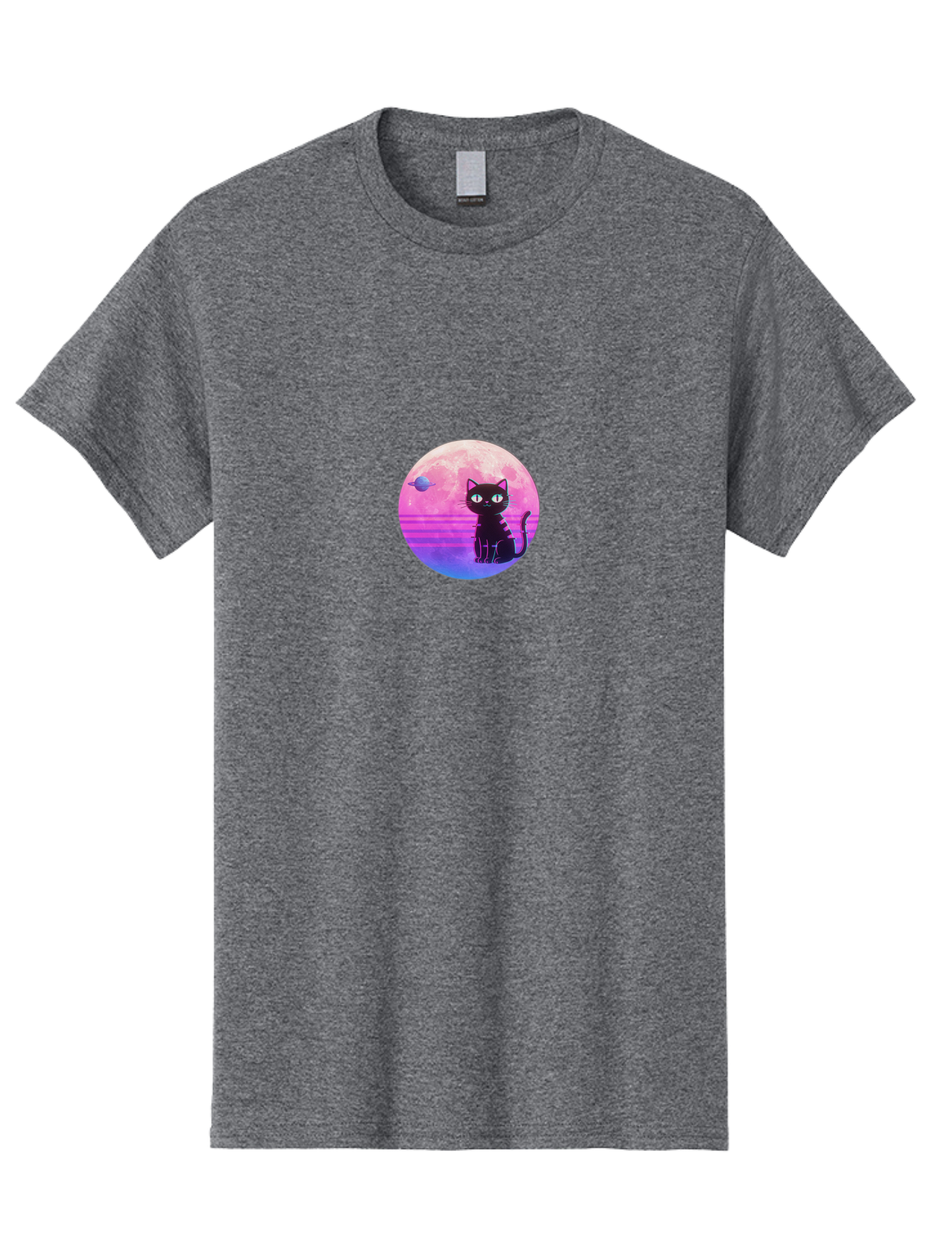 Black-Cat-1 Men'S Graphic Tee, 100% Cotton, Comfortable Casual Summer Wear, Machine Washable, Vintage Camera, Old Camera, Antique Camera, Black Camera, Classic Photography, Photography Equipment, Nostalgic Device, Film Camera, Camera Art Bai591