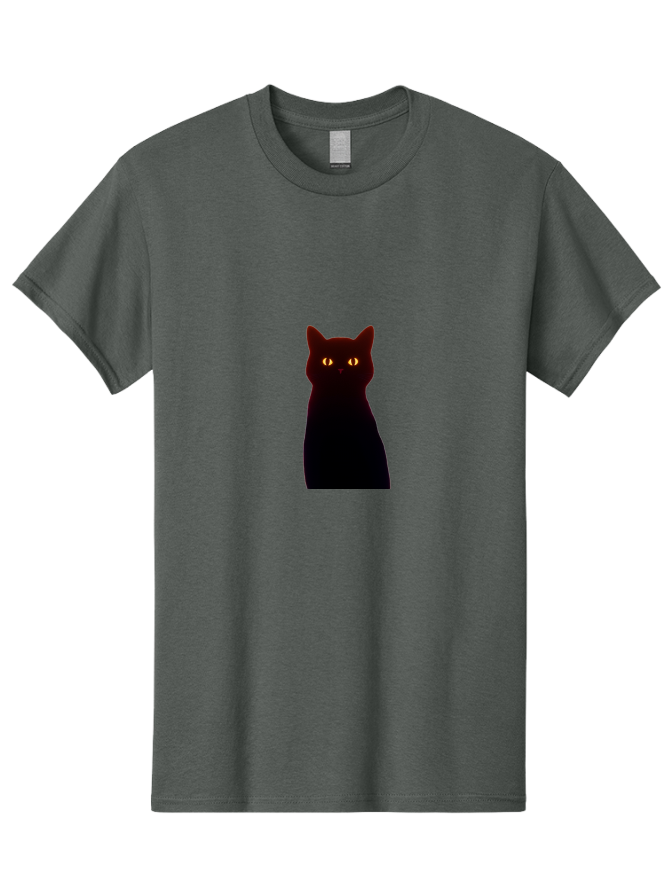 Black-Cat-With-Glowing-Eyes Men'S Graphic Tee, 100% Cotton, Comfortable Casual Summer Wear, Machine Washable, Vintage Camera, Old Camera, Antique Camera, Black Camera, Classic Photography, Photography Equipment, Nostalgic Device, Film Camera, Bai595
