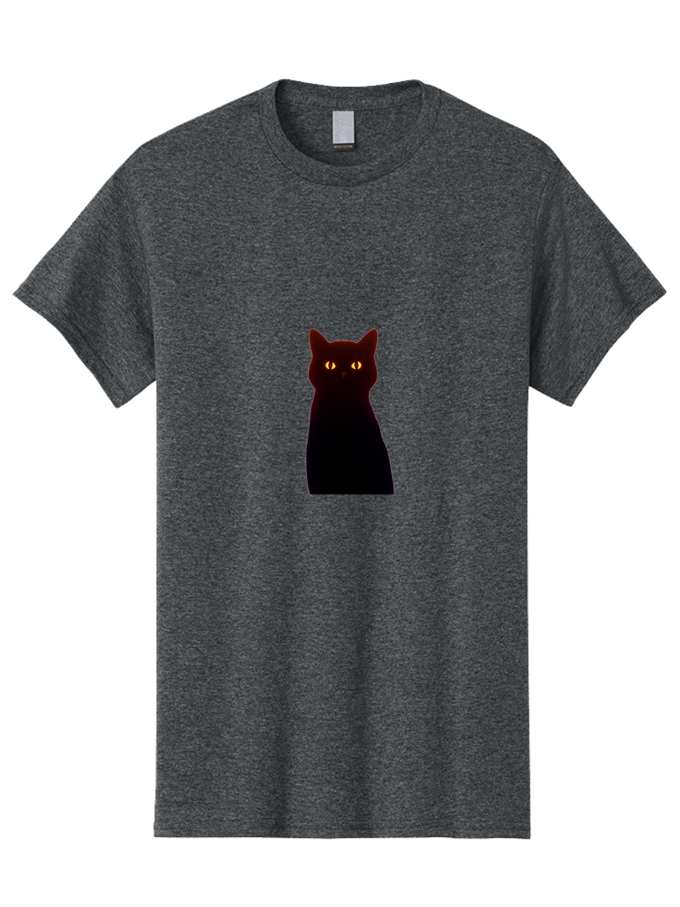 Black-Cat-With-Glowing-Eyes Men'S Graphic Tee, 100% Cotton, Comfortable Casual Summer Wear, Machine Washable, Vintage Camera, Old Camera, Antique Camera, Black Camera, Classic Photography, Photography Equipment, Nostalgic Device, Film Camera, Bai595