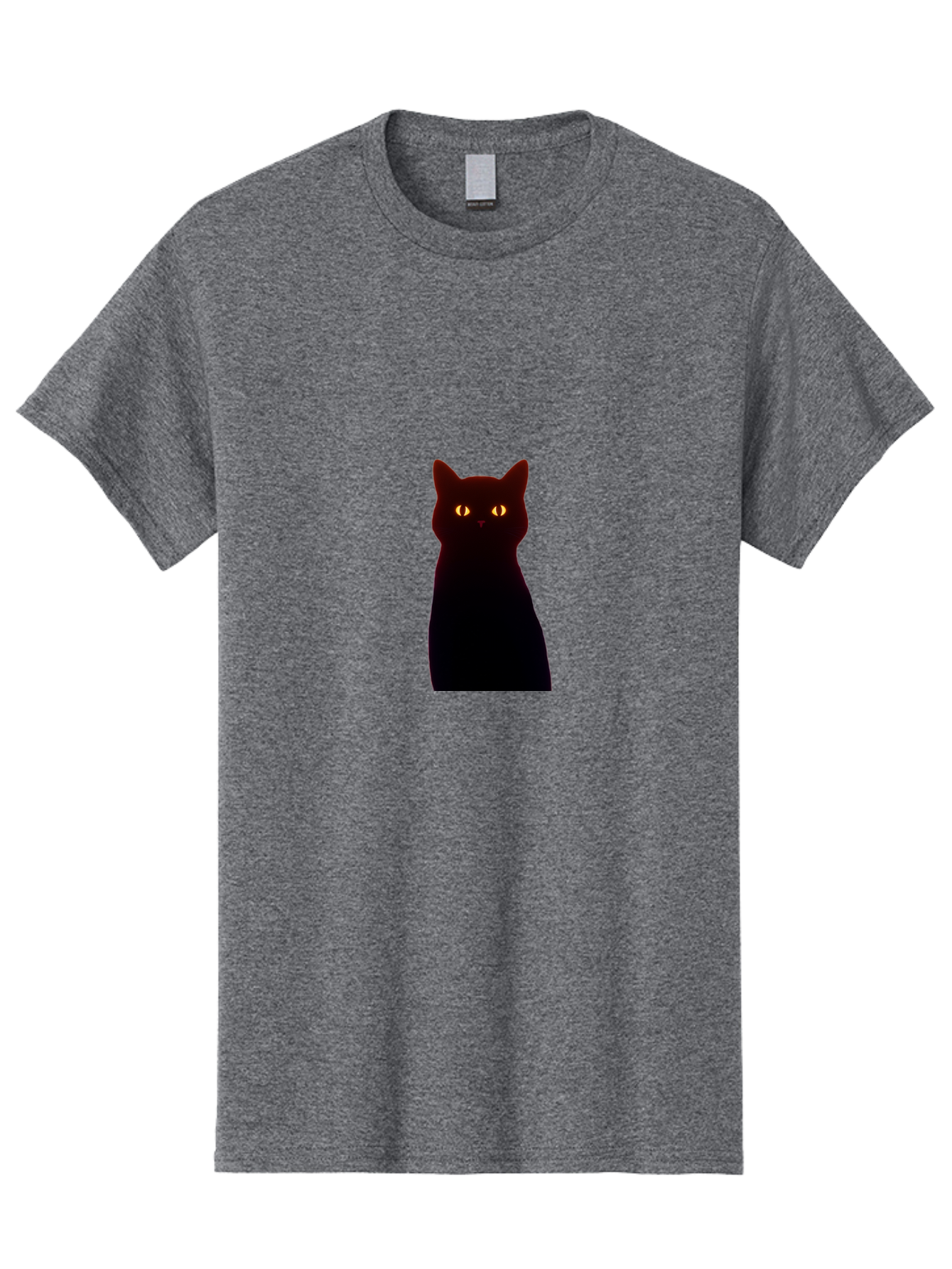 Black-Cat-With-Glowing-Eyes Men'S Graphic Tee, 100% Cotton, Comfortable Casual Summer Wear, Machine Washable, Vintage Camera, Old Camera, Antique Camera, Black Camera, Classic Photography, Photography Equipment, Nostalgic Device, Film Camera, Bai595