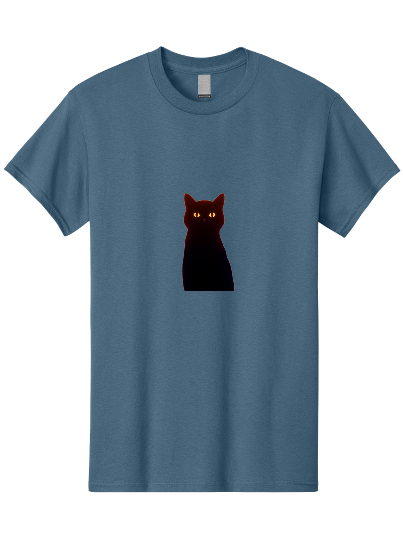 Black-Cat-With-Glowing-Eyes Men'S Graphic Tee, 100% Cotton, Comfortable Casual Summer Wear, Machine Washable, Vintage Camera, Old Camera, Antique Camera, Black Camera, Classic Photography, Photography Equipment, Nostalgic Device, Film Camera, Bai595