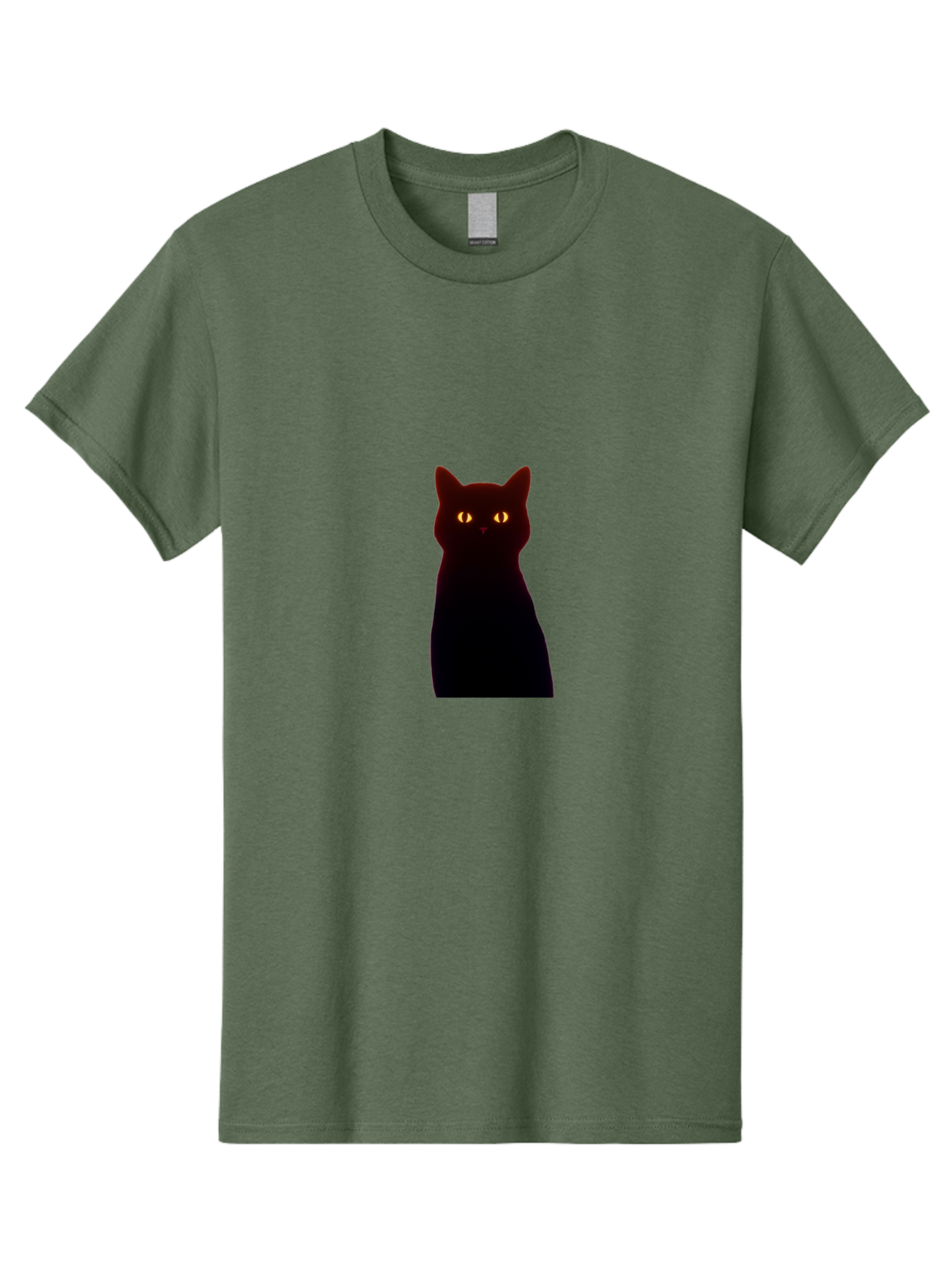 Black-Cat-With-Glowing-Eyes Men'S Graphic Tee, 100% Cotton, Comfortable Casual Summer Wear, Machine Washable, Vintage Camera, Old Camera, Antique Camera, Black Camera, Classic Photography, Photography Equipment, Nostalgic Device, Film Camera, Bai595