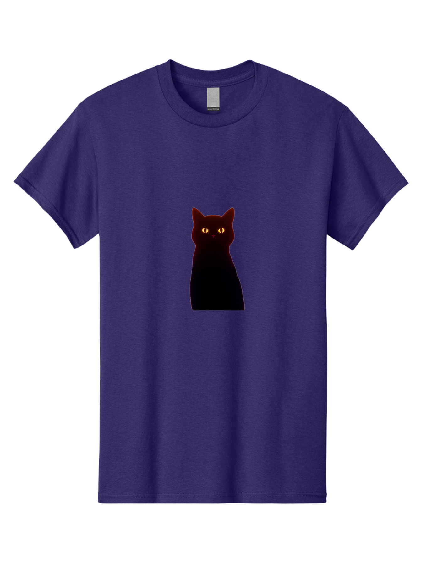 Black-Cat-With-Glowing-Eyes Men'S Graphic Tee, 100% Cotton, Comfortable Casual Summer Wear, Machine Washable, Vintage Camera, Old Camera, Antique Camera, Black Camera, Classic Photography, Photography Equipment, Nostalgic Device, Film Camera, Bai595