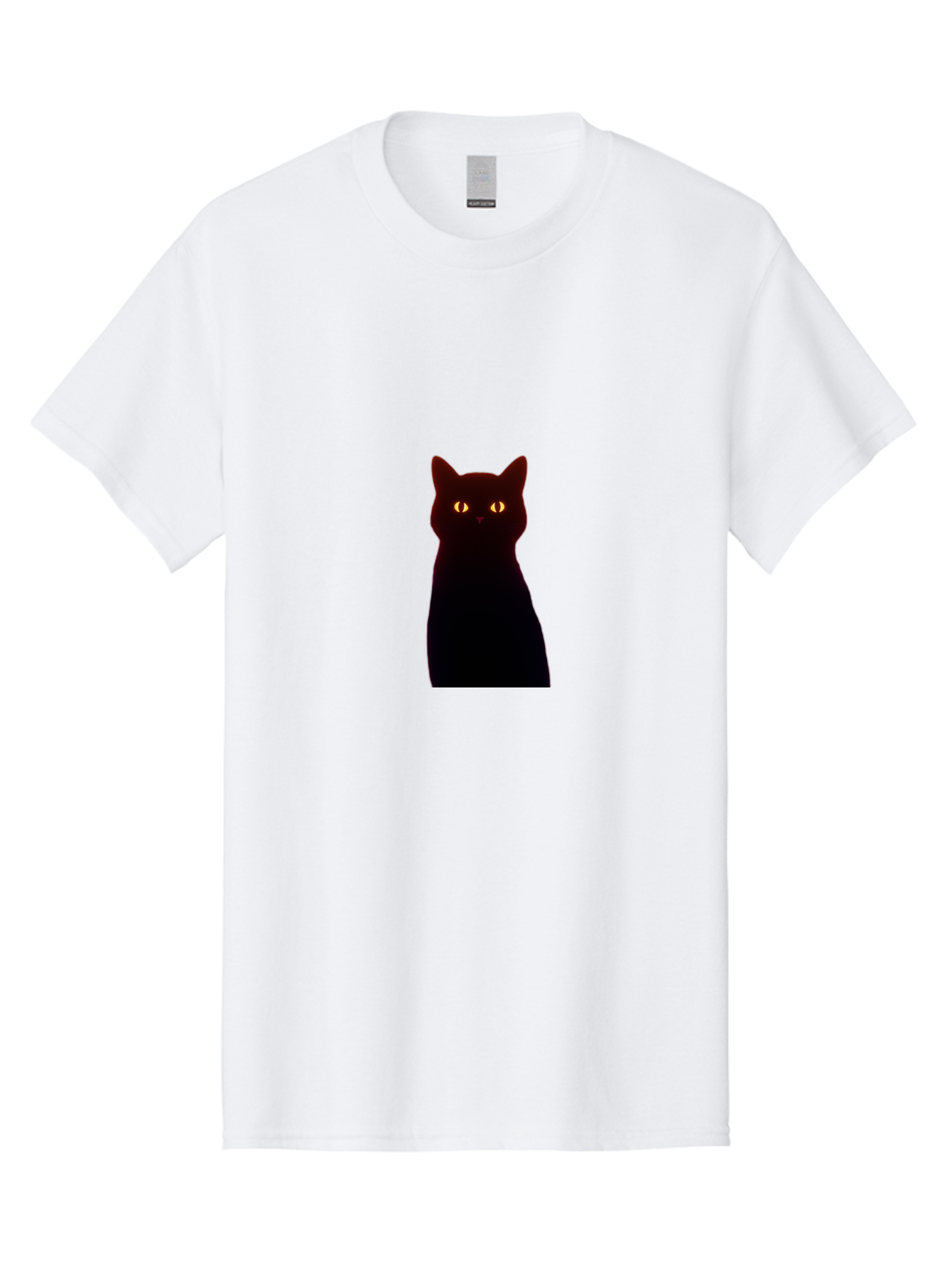 Black-Cat-With-Glowing-Eyes Men'S Graphic Tee, 100% Cotton, Comfortable Casual Summer Wear, Machine Washable, Vintage Camera, Old Camera, Antique Camera, Black Camera, Classic Photography, Photography Equipment, Nostalgic Device, Film Camera, Bai595