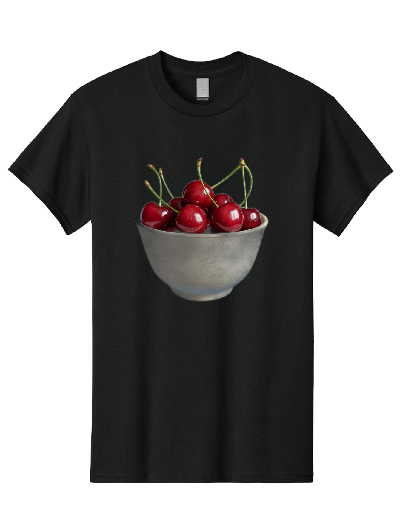 Bowl-Of-Cherries-1 Men'S Graphic Tee, 100% Cotton, Comfortable Casual Summer Wear, Machine Washable, Vintage Camera, Old Camera, Antique Camera, Black Camera, Classic Photography, Photography Equipment, Nostalgic Device, Film Camera, Bai601
