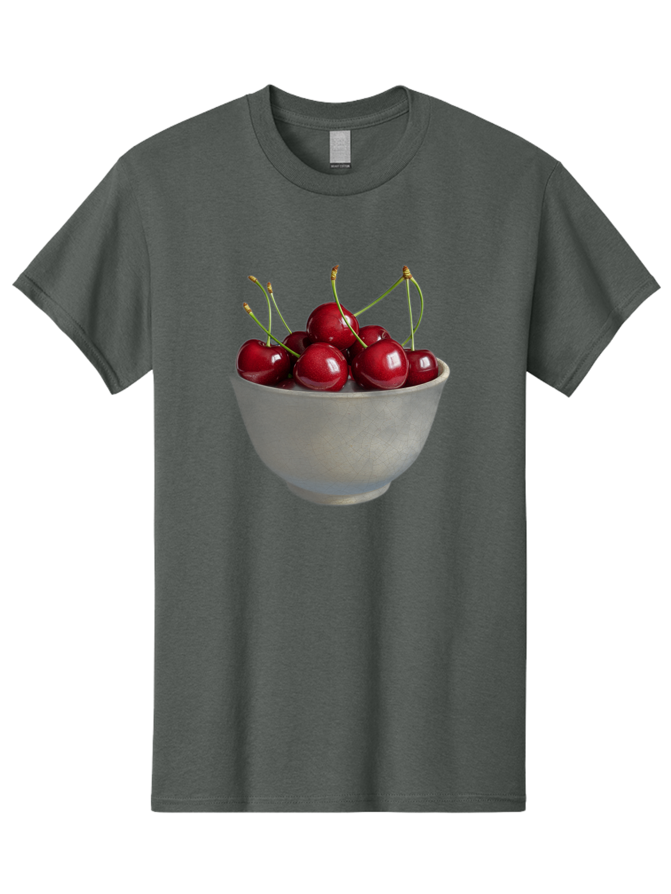 Bowl-Of-Cherries-1 Men'S Graphic Tee, 100% Cotton, Comfortable Casual Summer Wear, Machine Washable, Vintage Camera, Old Camera, Antique Camera, Black Camera, Classic Photography, Photography Equipment, Nostalgic Device, Film Camera, Bai601