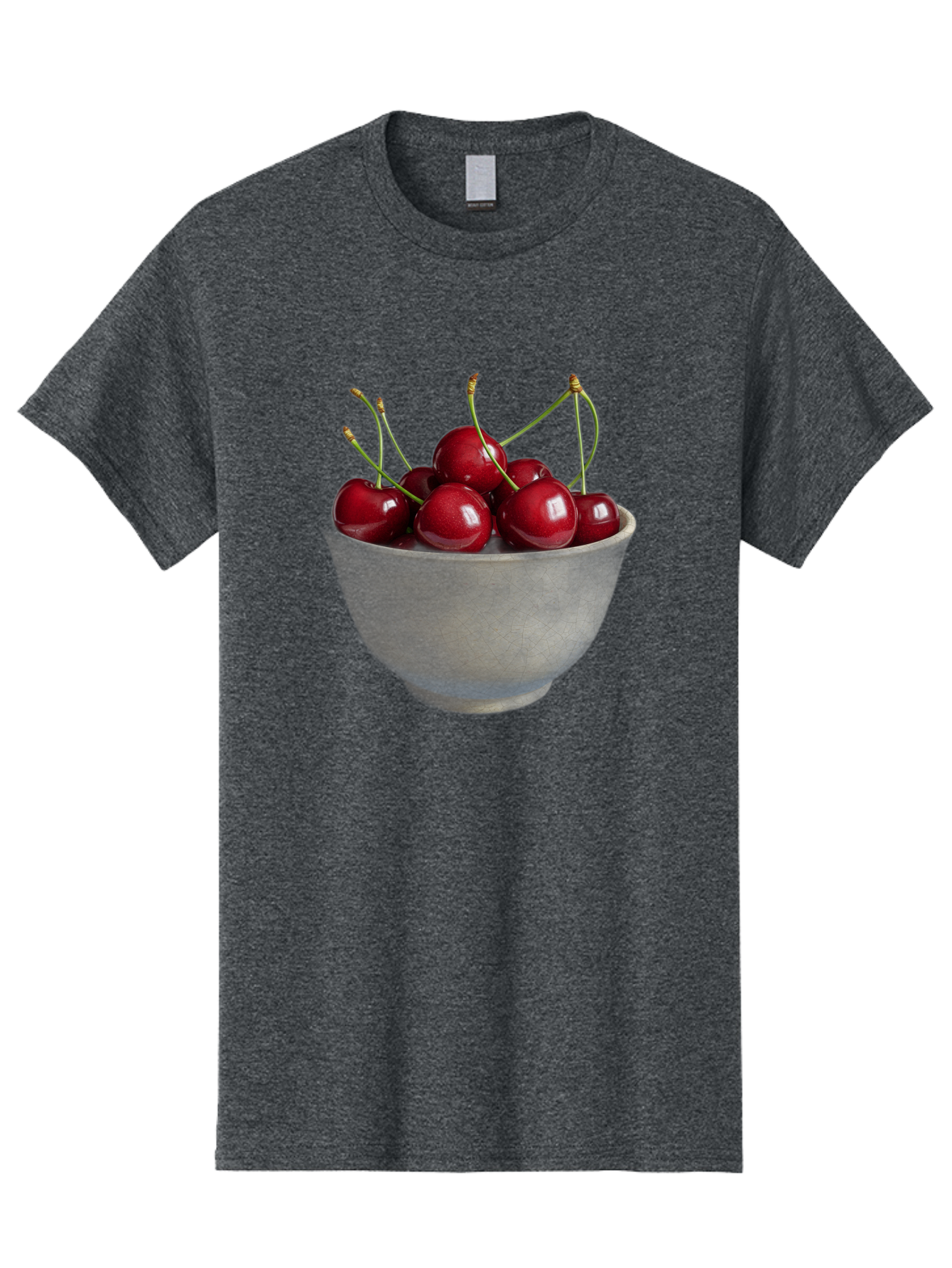 Bowl-Of-Cherries-1 Men'S Graphic Tee, 100% Cotton, Comfortable Casual Summer Wear, Machine Washable, Vintage Camera, Old Camera, Antique Camera, Black Camera, Classic Photography, Photography Equipment, Nostalgic Device, Film Camera, Bai601