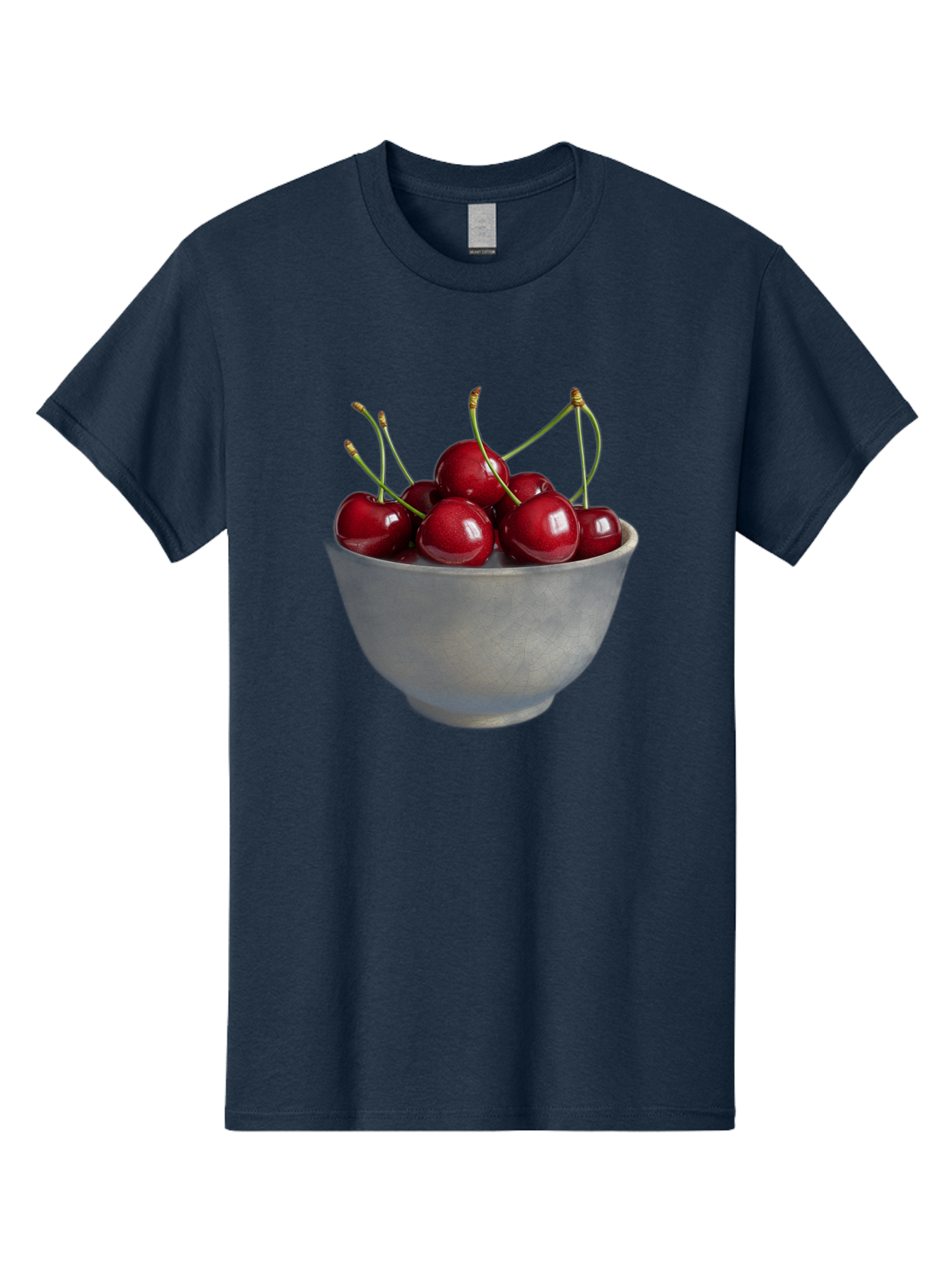 Bowl-Of-Cherries-1 Men'S Graphic Tee, 100% Cotton, Comfortable Casual Summer Wear, Machine Washable, Vintage Camera, Old Camera, Antique Camera, Black Camera, Classic Photography, Photography Equipment, Nostalgic Device, Film Camera, Bai601