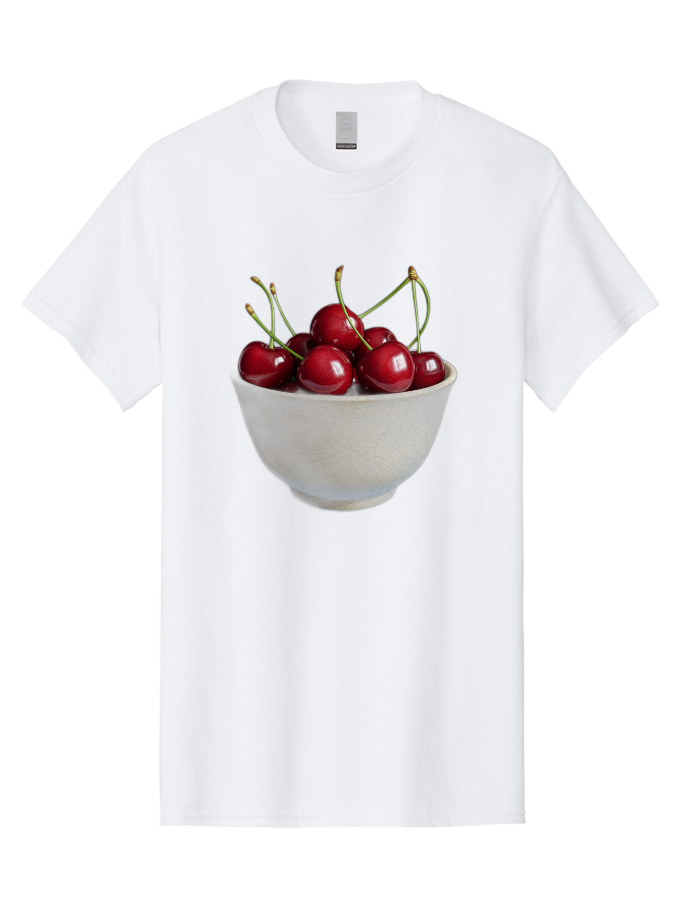 Bowl-Of-Cherries-1 Men'S Graphic Tee, 100% Cotton, Comfortable Casual Summer Wear, Machine Washable, Vintage Camera, Old Camera, Antique Camera, Black Camera, Classic Photography, Photography Equipment, Nostalgic Device, Film Camera, Bai601