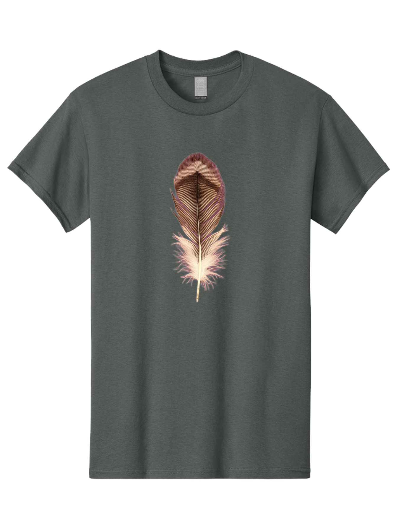 Brown-Feather-1 Men'S Graphic Tee, 100% Cotton, Comfortable Casual Summer Wear, Machine Washable, Vintage Camera, Old Camera, Antique Camera, Black Camera, Classic Photography, Photography Equipment, Nostalgic Device, Film Camera, Camera Art Bai603