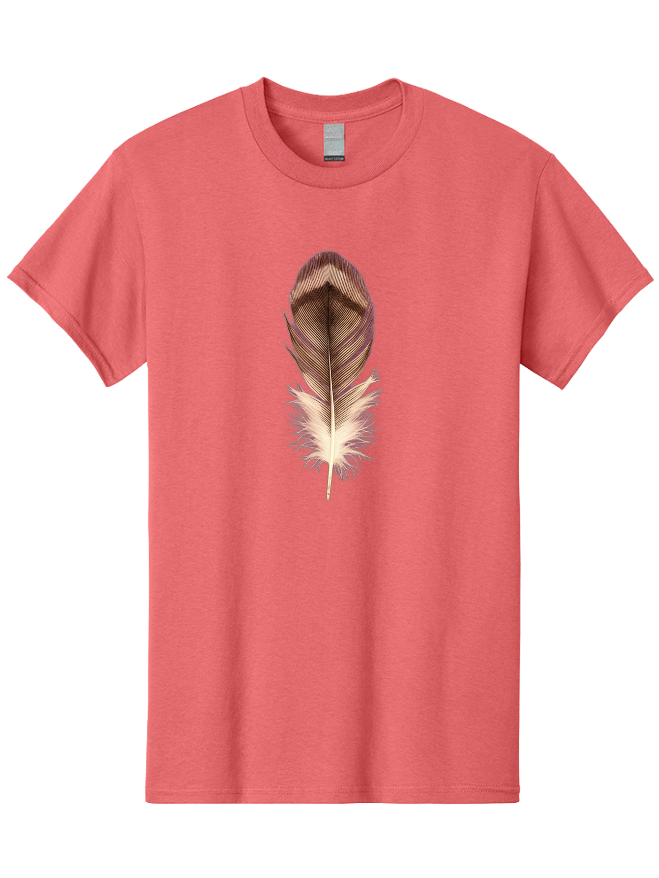 Brown-Feather-1 Men'S Graphic Tee, 100% Cotton, Comfortable Casual Summer Wear, Machine Washable, Vintage Camera, Old Camera, Antique Camera, Black Camera, Classic Photography, Photography Equipment, Nostalgic Device, Film Camera, Camera Art Bai603