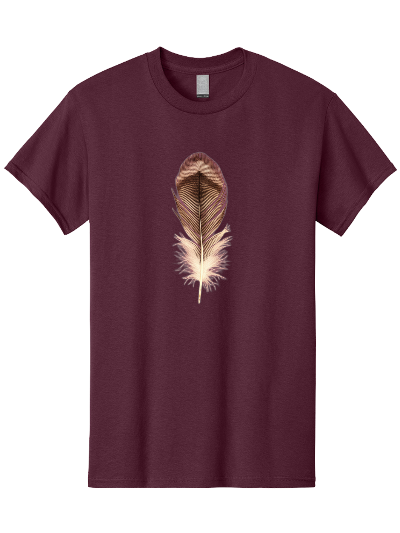 Brown-Feather-1 Men'S Graphic Tee, 100% Cotton, Comfortable Casual Summer Wear, Machine Washable, Vintage Camera, Old Camera, Antique Camera, Black Camera, Classic Photography, Photography Equipment, Nostalgic Device, Film Camera, Camera Art Bai603