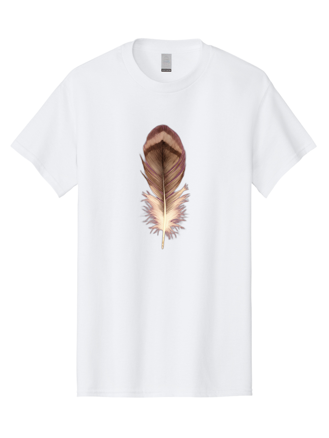 Brown-Feather-1 Men'S Graphic Tee, 100% Cotton, Comfortable Casual Summer Wear, Machine Washable, Vintage Camera, Old Camera, Antique Camera, Black Camera, Classic Photography, Photography Equipment, Nostalgic Device, Film Camera, Camera Art Bai603