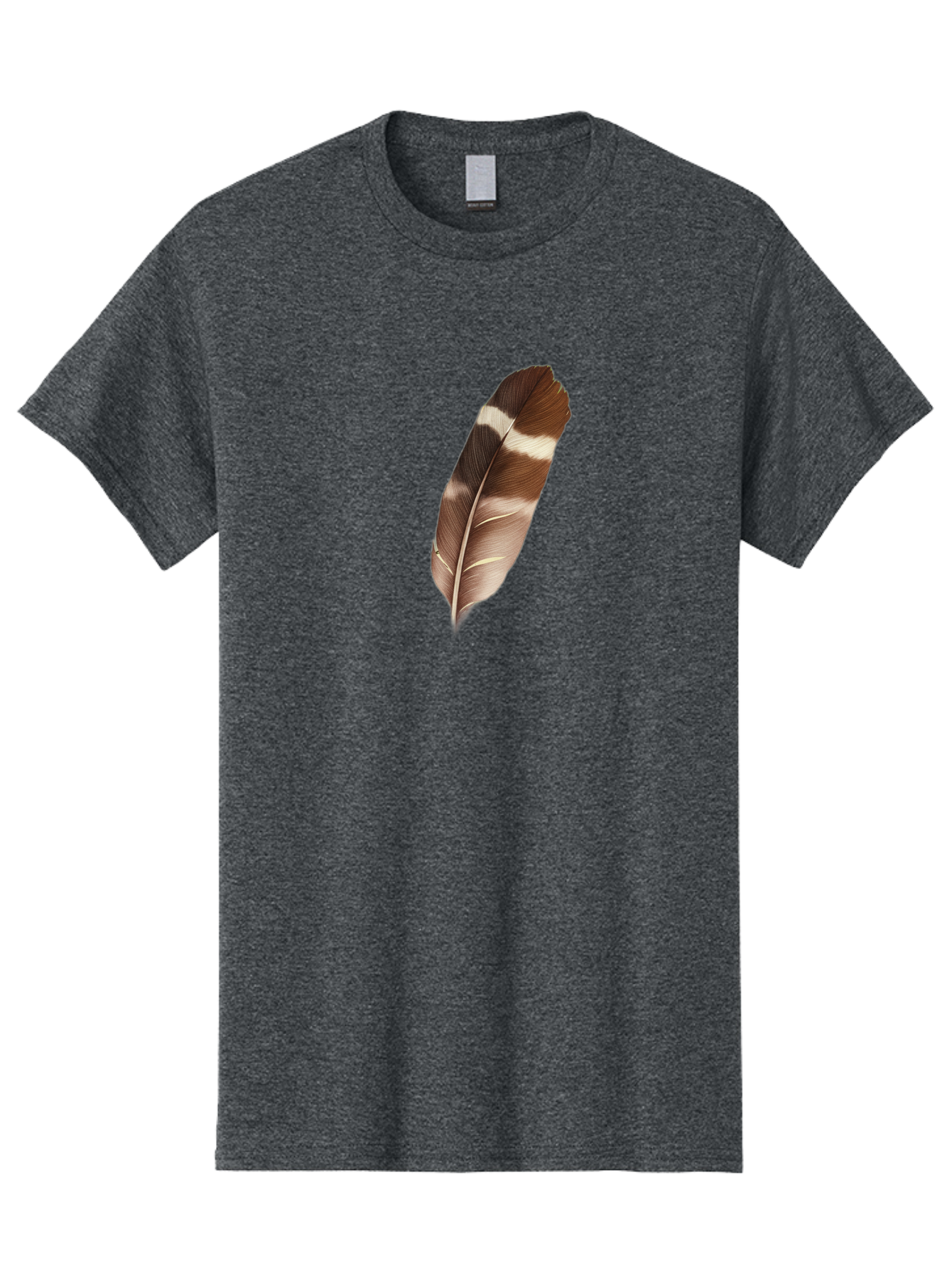 Brown-Feather-2 Men'S Graphic Tee, 100% Cotton, Comfortable Casual Summer Wear, Machine Washable, Vintage Camera, Old Camera, Antique Camera, Black Camera, Classic Photography, Photography Equipment, Nostalgic Device, Film Camera, Camera Art Bai604