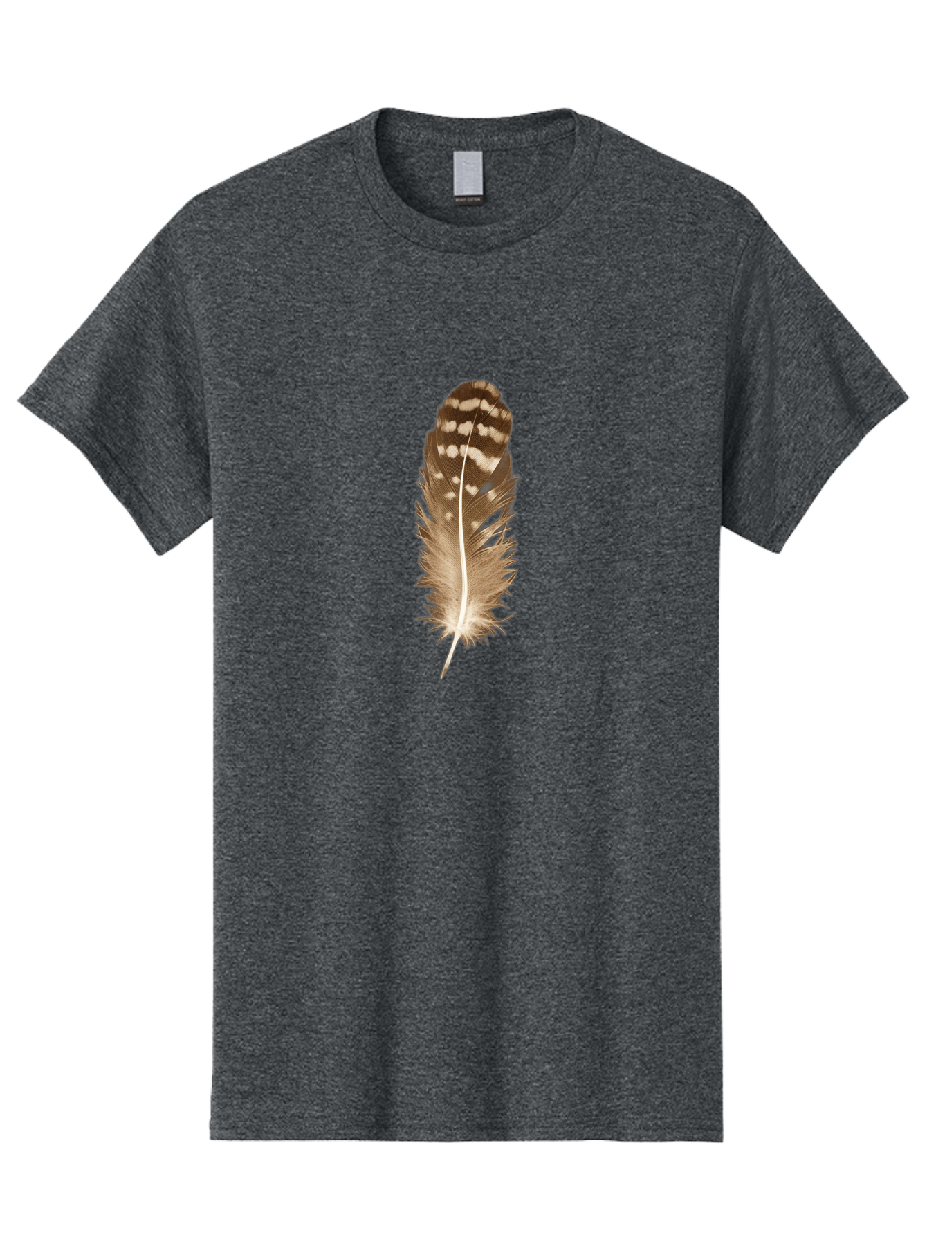 Brown-Feather Men'S Graphic Tee, 100% Cotton, Comfortable Casual Summer Wear, Machine Washable, Vintage Camera, Old Camera, Antique Camera, Black Camera, Classic Photography, Photography Equipment, Nostalgic Device, Film Camera, Camera Art Bai605
