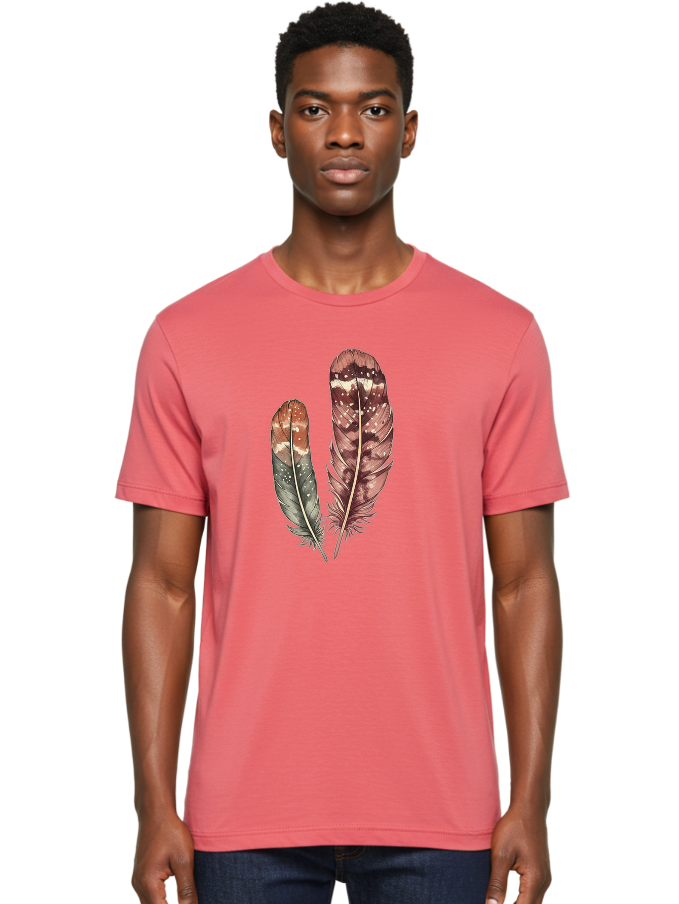 Brown-Feathers Men'S Graphic Tee, 100% Cotton, Comfortable Casual Summer Wear, Machine Washable, Vintage Camera, Old Camera, Antique Camera, Black Camera, Classic Photography, Photography Equipment, Nostalgic Device, Film Camera, Camera Art Bai606