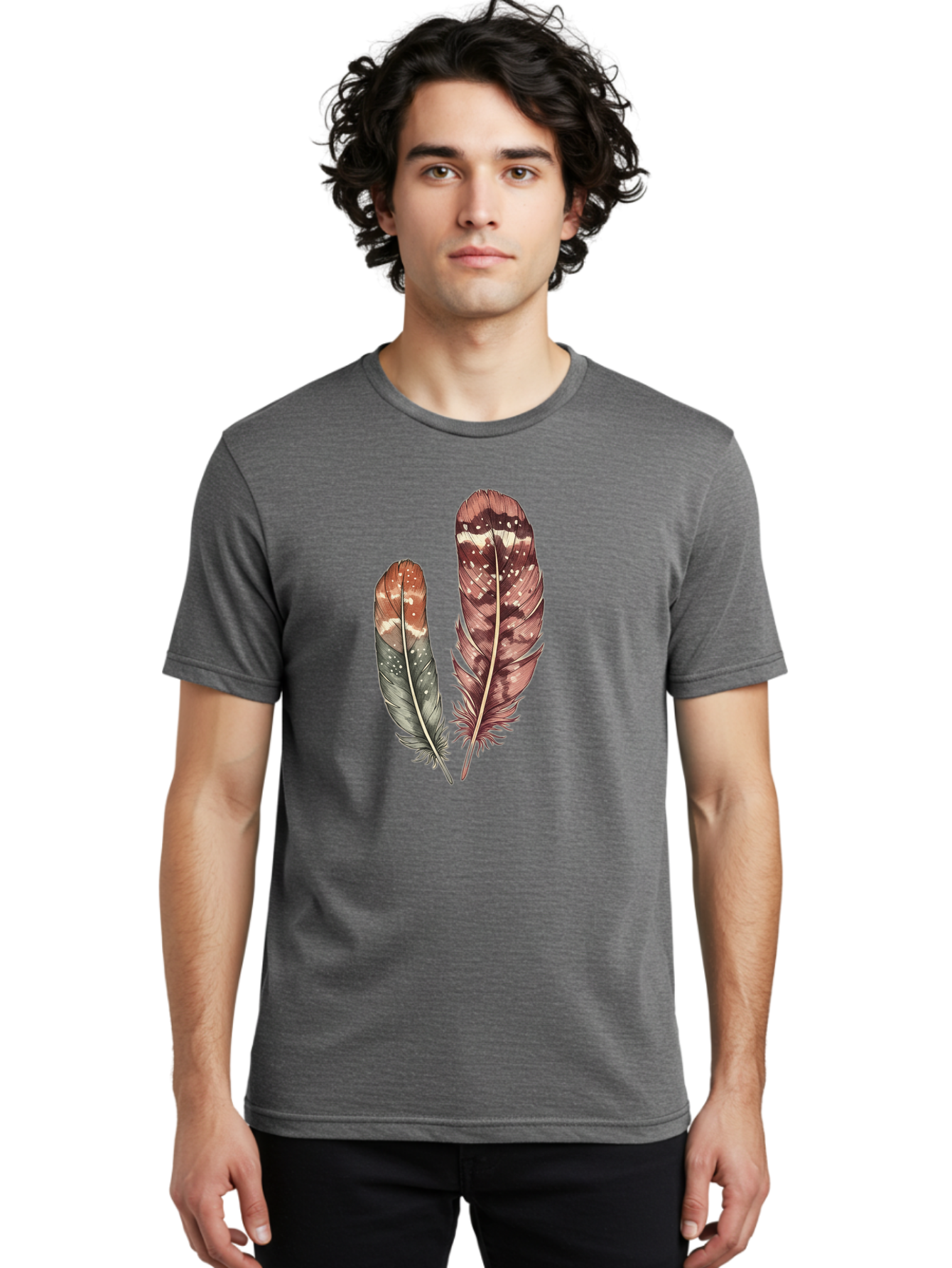 Brown-Feathers Men'S Graphic Tee, 100% Cotton, Comfortable Casual Summer Wear, Machine Washable, Vintage Camera, Old Camera, Antique Camera, Black Camera, Classic Photography, Photography Equipment, Nostalgic Device, Film Camera, Camera Art Bai606