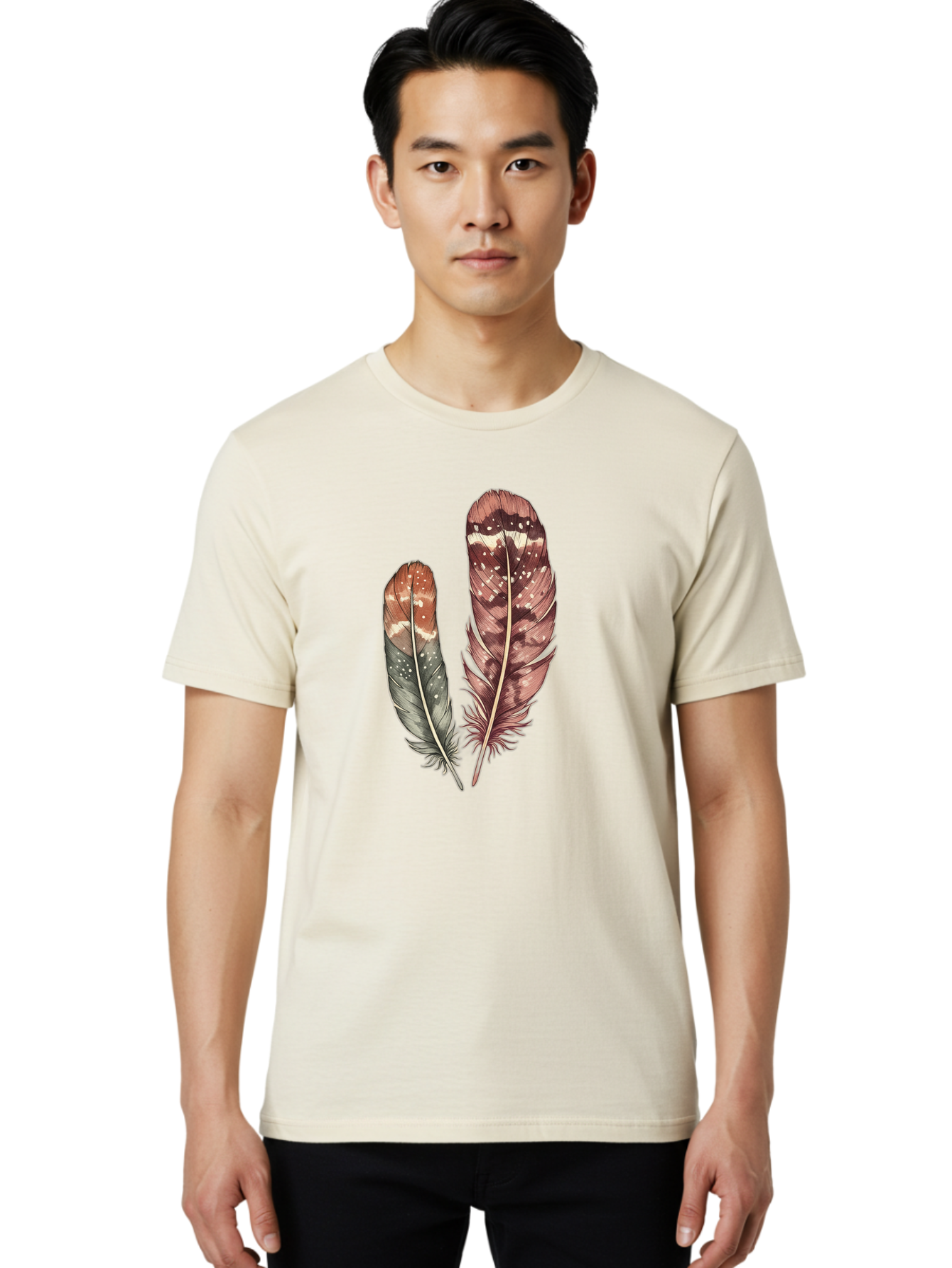 Brown-Feathers Men'S Graphic Tee, 100% Cotton, Comfortable Casual Summer Wear, Machine Washable, Vintage Camera, Old Camera, Antique Camera, Black Camera, Classic Photography, Photography Equipment, Nostalgic Device, Film Camera, Camera Art Bai606