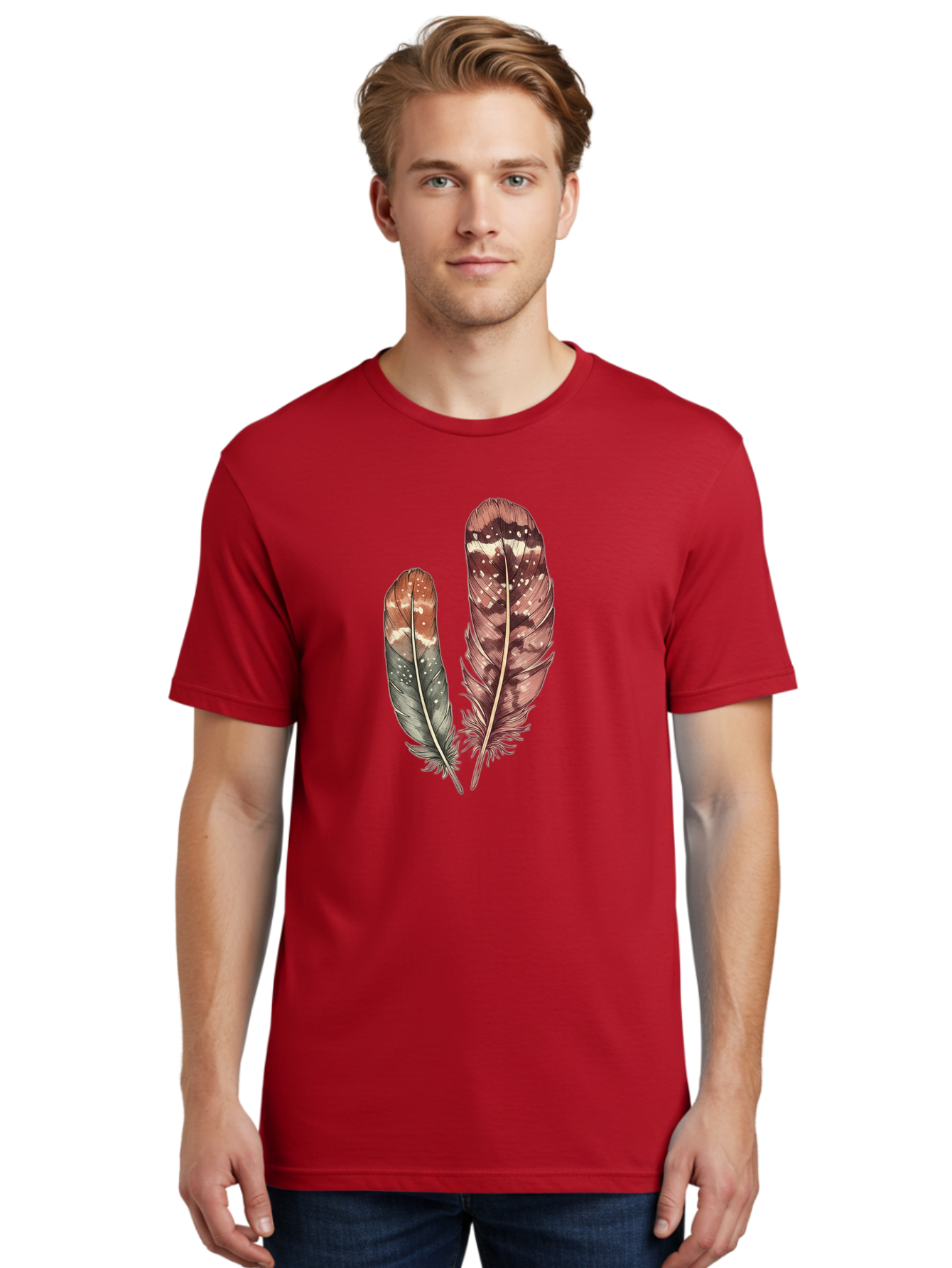 Brown-Feathers Men'S Graphic Tee, 100% Cotton, Comfortable Casual Summer Wear, Machine Washable, Vintage Camera, Old Camera, Antique Camera, Black Camera, Classic Photography, Photography Equipment, Nostalgic Device, Film Camera, Camera Art Bai606
