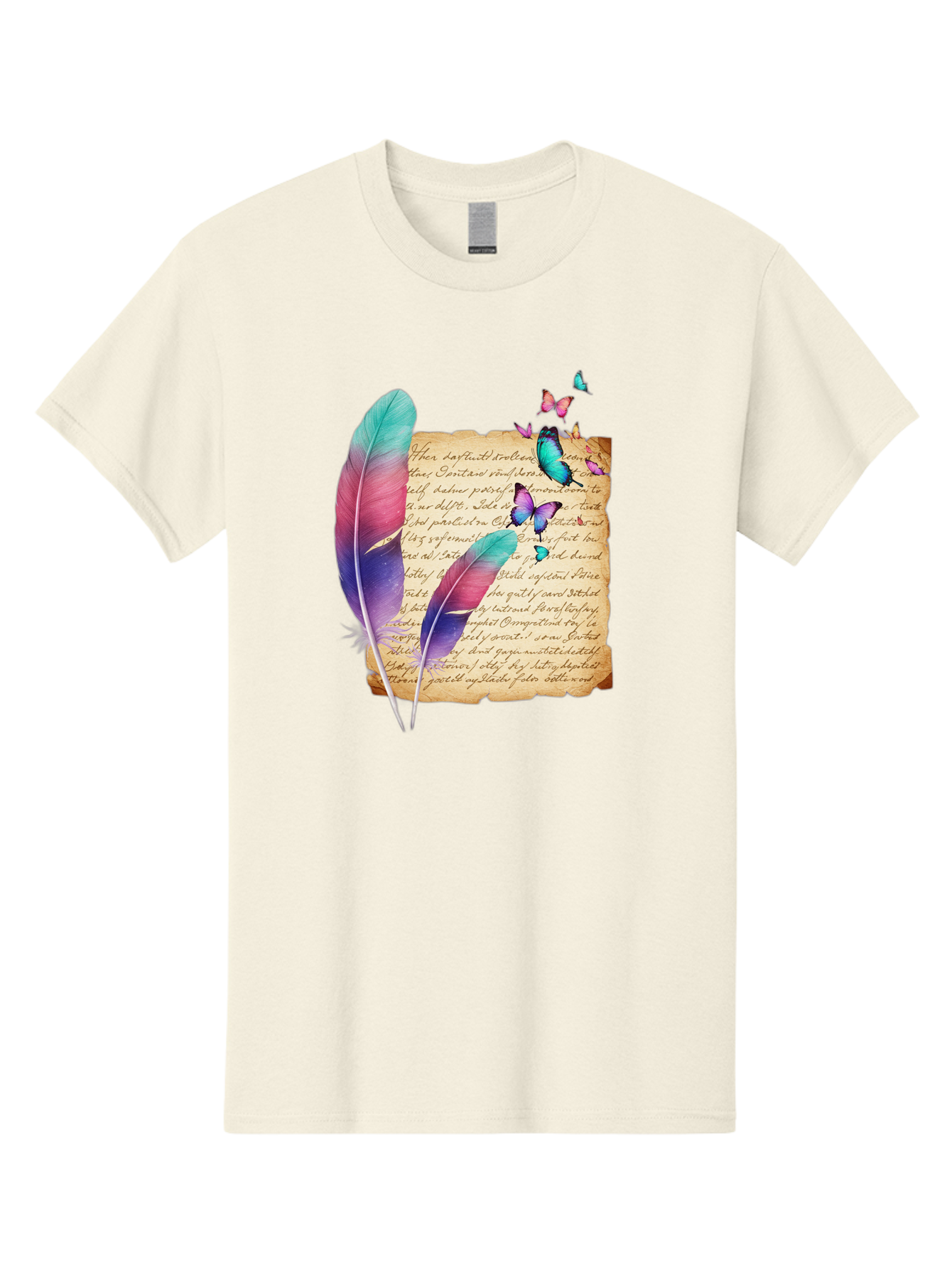 Butterflies-Quill Men'S Graphic Tee, 100% Cotton, Comfortable Casual Summer Wear, Machine Washable, Vintage Camera, Old Camera, Antique Camera, Black Camera, Classic Photography, Photography Equipment, Nostalgic Device, Film Camera, Camera Art Bai607