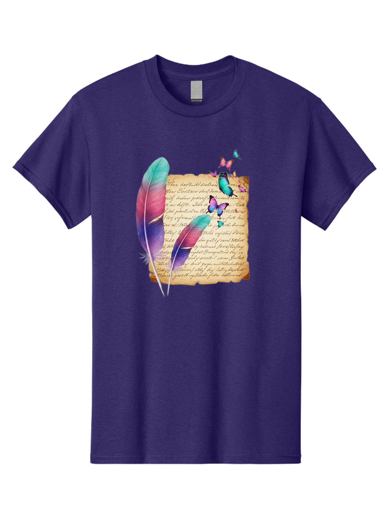 Butterflies-Quill Men'S Graphic Tee, 100% Cotton, Comfortable Casual Summer Wear, Machine Washable, Vintage Camera, Old Camera, Antique Camera, Black Camera, Classic Photography, Photography Equipment, Nostalgic Device, Film Camera, Camera Art Bai607