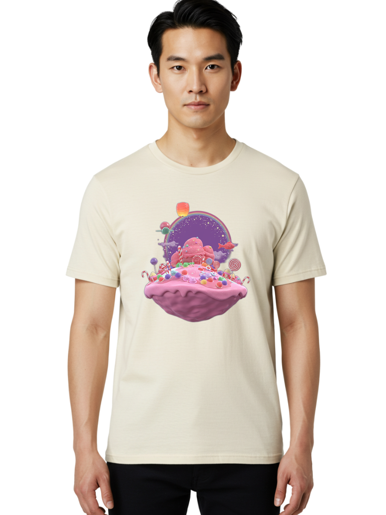 Candyland-Dessert Men'S Graphic Tee, 100% Cotton, Comfortable Casual Summer Wear, Machine Washable, Vintage Camera, Old Camera, Antique Camera, Black Camera, Classic Photography, Photography Equipment, Nostalgic Device, Film Camera, Camera Art Bai611
