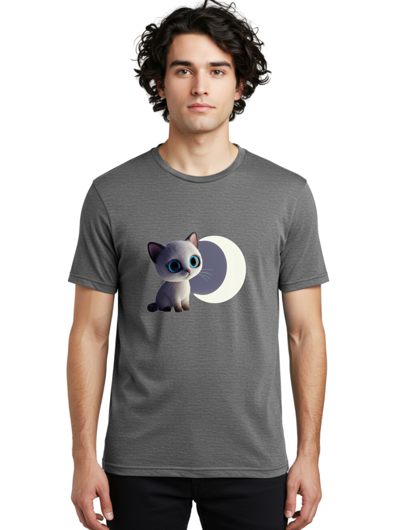 Cartoon-Kitten-And-Moon Men'S Graphic Tee, 100% Cotton, Comfortable Casual Summer Wear, Machine Washable, Vintage Camera, Old Camera, Antique Camera, Black Camera, Classic Photography, Photography Equipment, Nostalgic Device, Film Camera, Bai614