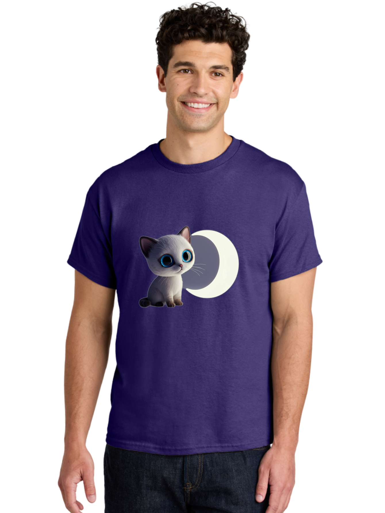 Cartoon-Kitten-And-Moon Men'S Graphic Tee, 100% Cotton, Comfortable Casual Summer Wear, Machine Washable, Vintage Camera, Old Camera, Antique Camera, Black Camera, Classic Photography, Photography Equipment, Nostalgic Device, Film Camera, Bai614