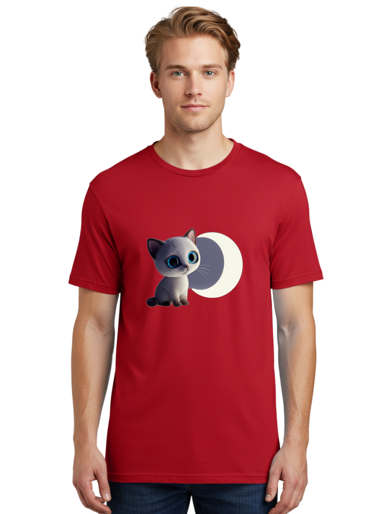 Cartoon-Kitten-And-Moon Men'S Graphic Tee, 100% Cotton, Comfortable Casual Summer Wear, Machine Washable, Vintage Camera, Old Camera, Antique Camera, Black Camera, Classic Photography, Photography Equipment, Nostalgic Device, Film Camera, Bai614