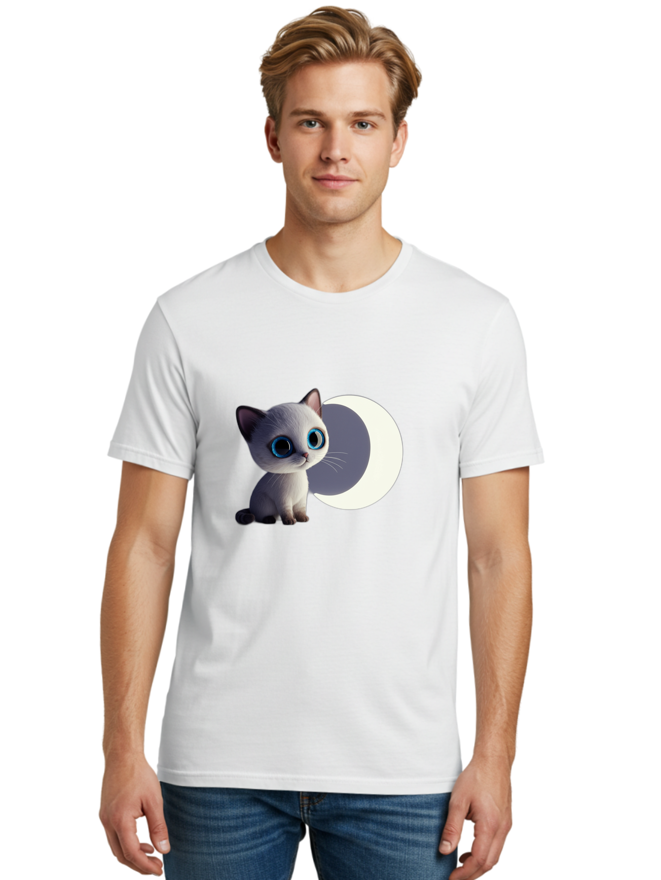 Cartoon-Kitten-And-Moon Men'S Graphic Tee, 100% Cotton, Comfortable Casual Summer Wear, Machine Washable, Vintage Camera, Old Camera, Antique Camera, Black Camera, Classic Photography, Photography Equipment, Nostalgic Device, Film Camera, Bai614