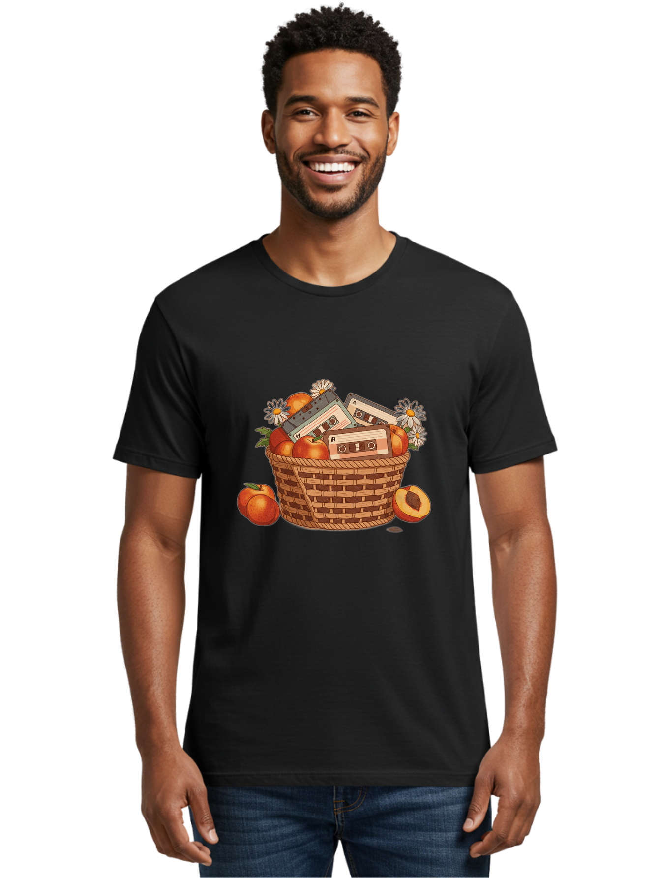 Cassettes-And-Peaches Men'S Graphic Tee, 100% Cotton, Comfortable Casual Summer Wear, Machine Washable, Vintage Camera, Old Camera, Antique Camera, Black Camera, Classic Photography, Photography Equipment, Nostalgic Device, Film Camera, Bai615