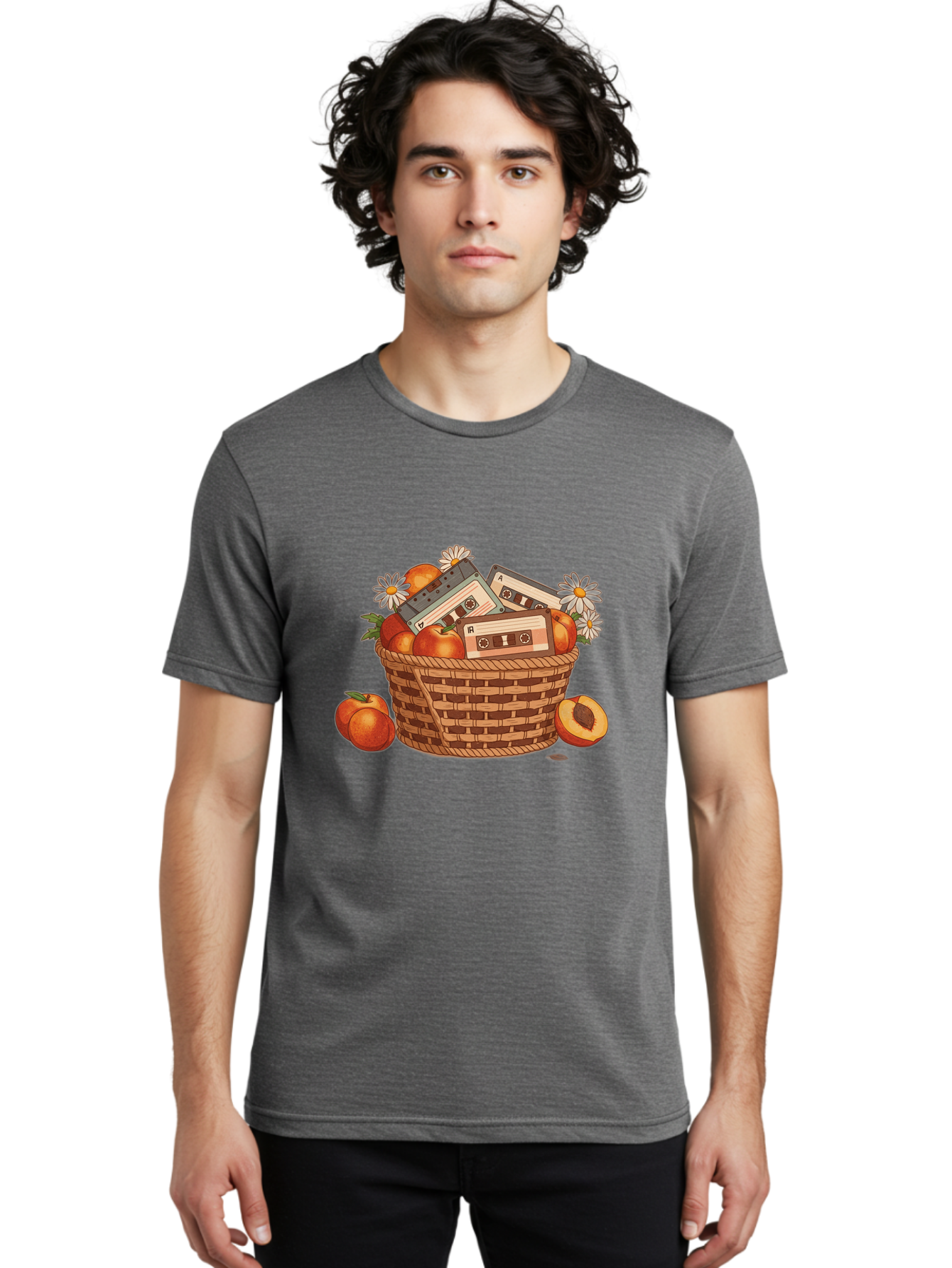 Cassettes-And-Peaches Men'S Graphic Tee, 100% Cotton, Comfortable Casual Summer Wear, Machine Washable, Vintage Camera, Old Camera, Antique Camera, Black Camera, Classic Photography, Photography Equipment, Nostalgic Device, Film Camera, Bai615