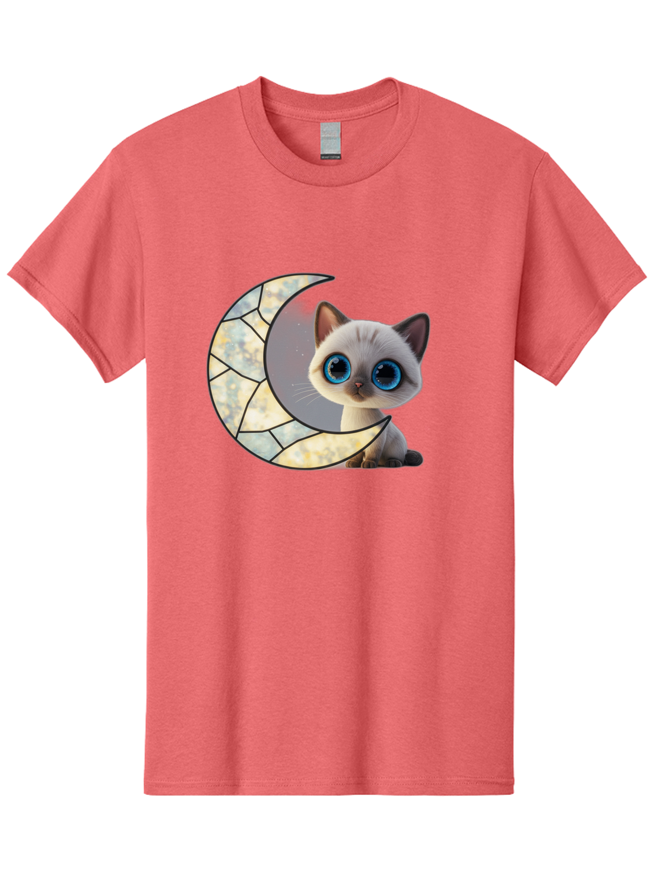 Cat-And-Crescent-Moon-1 Men'S Graphic Tee, 100% Cotton, Comfortable Casual Summer Wear, Machine Washable, Vintage Camera, Old Camera, Antique Camera, Black Camera, Classic Photography, Photography Equipment, Nostalgic Device, Film Camera, Bai619