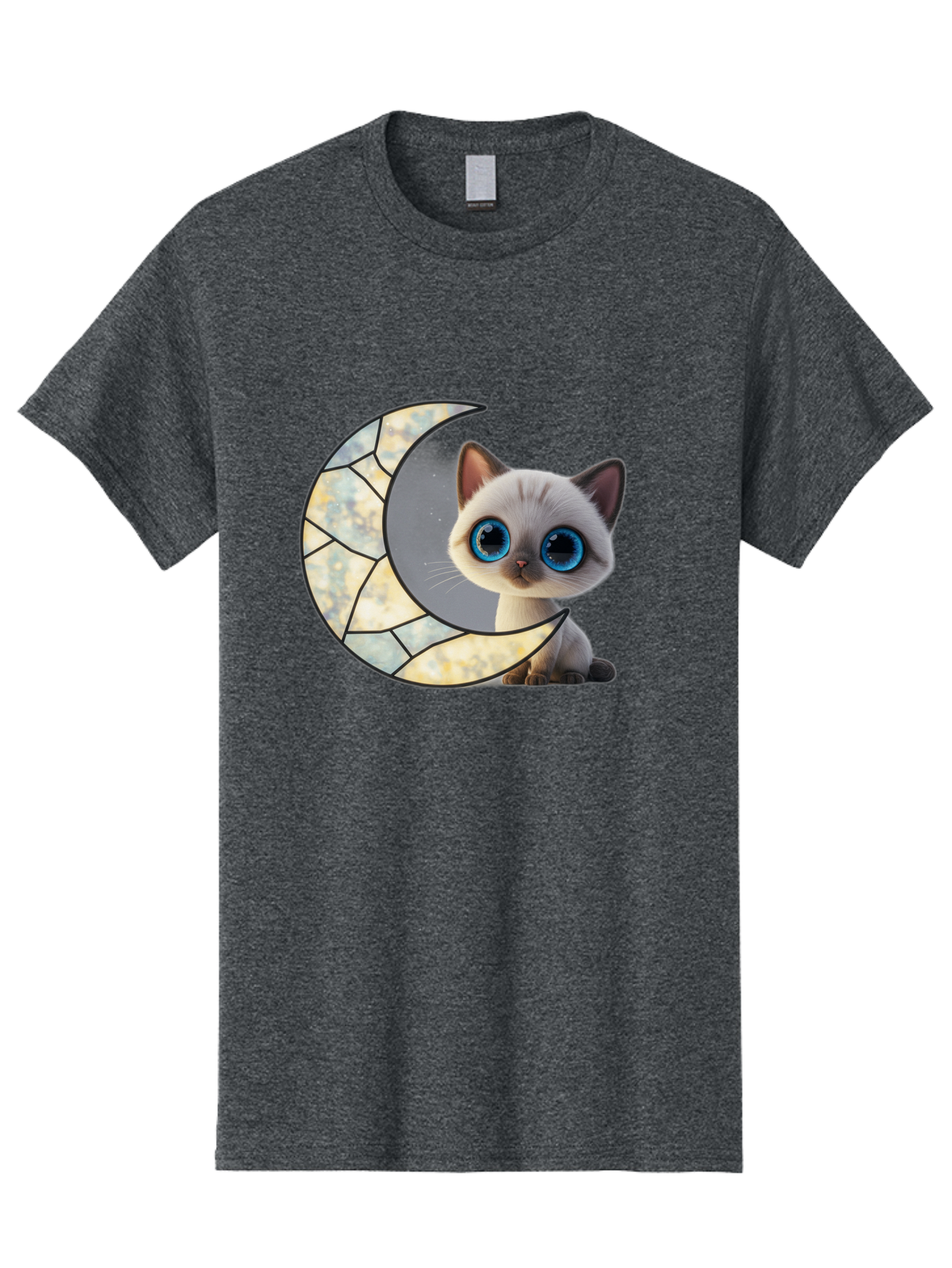 Cat-And-Crescent-Moon-1 Men'S Graphic Tee, 100% Cotton, Comfortable Casual Summer Wear, Machine Washable, Vintage Camera, Old Camera, Antique Camera, Black Camera, Classic Photography, Photography Equipment, Nostalgic Device, Film Camera, Bai619