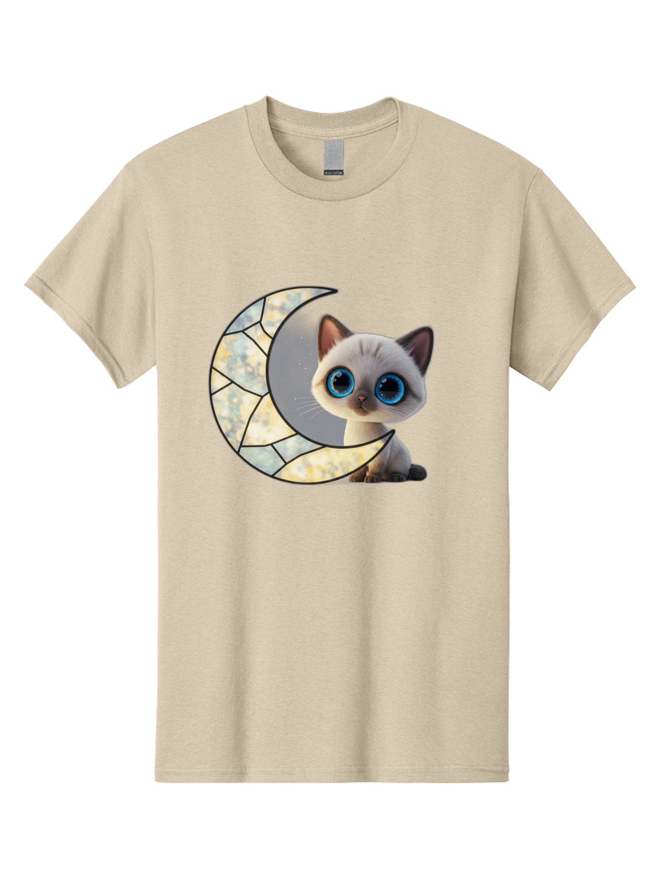 Cat-And-Crescent-Moon-1 Men'S Graphic Tee, 100% Cotton, Comfortable Casual Summer Wear, Machine Washable, Vintage Camera, Old Camera, Antique Camera, Black Camera, Classic Photography, Photography Equipment, Nostalgic Device, Film Camera, Bai619