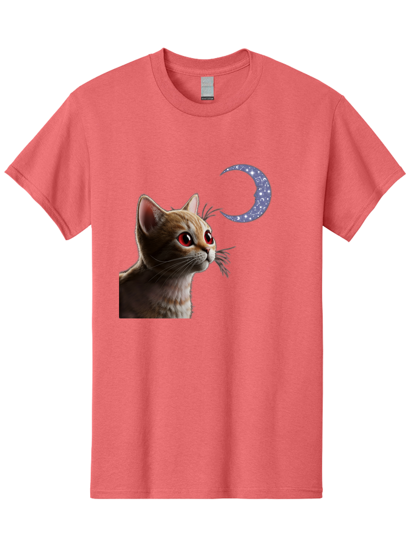 Cat-And-Crescent-Moon-2 Men'S Graphic Tee, 100% Cotton, Comfortable Casual Summer Wear, Machine Washable, Vintage Camera, Old Camera, Antique Camera, Black Camera, Classic Photography, Photography Equipment, Nostalgic Device, Film Camera, Bai620