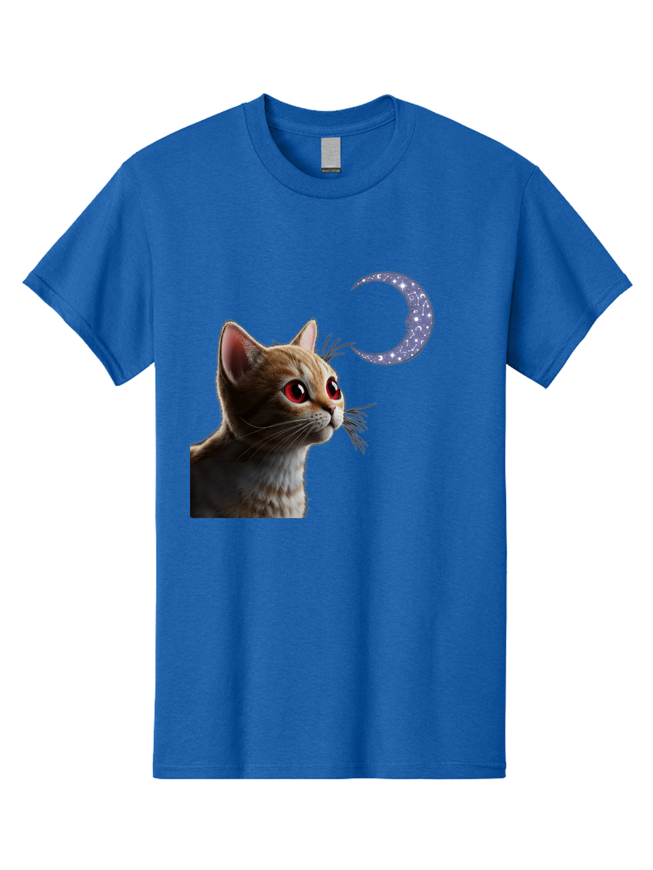 Cat-And-Crescent-Moon-2 Men'S Graphic Tee, 100% Cotton, Comfortable Casual Summer Wear, Machine Washable, Vintage Camera, Old Camera, Antique Camera, Black Camera, Classic Photography, Photography Equipment, Nostalgic Device, Film Camera, Bai620