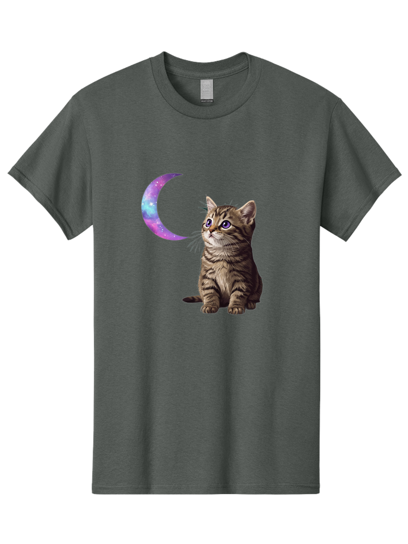 Cat-And-Crescent-Moon-3 Men'S Graphic Tee, 100% Cotton, Comfortable Casual Summer Wear, Machine Washable, Vintage Camera, Old Camera, Antique Camera, Black Camera, Classic Photography, Photography Equipment, Nostalgic Device, Film Camera, Bai621