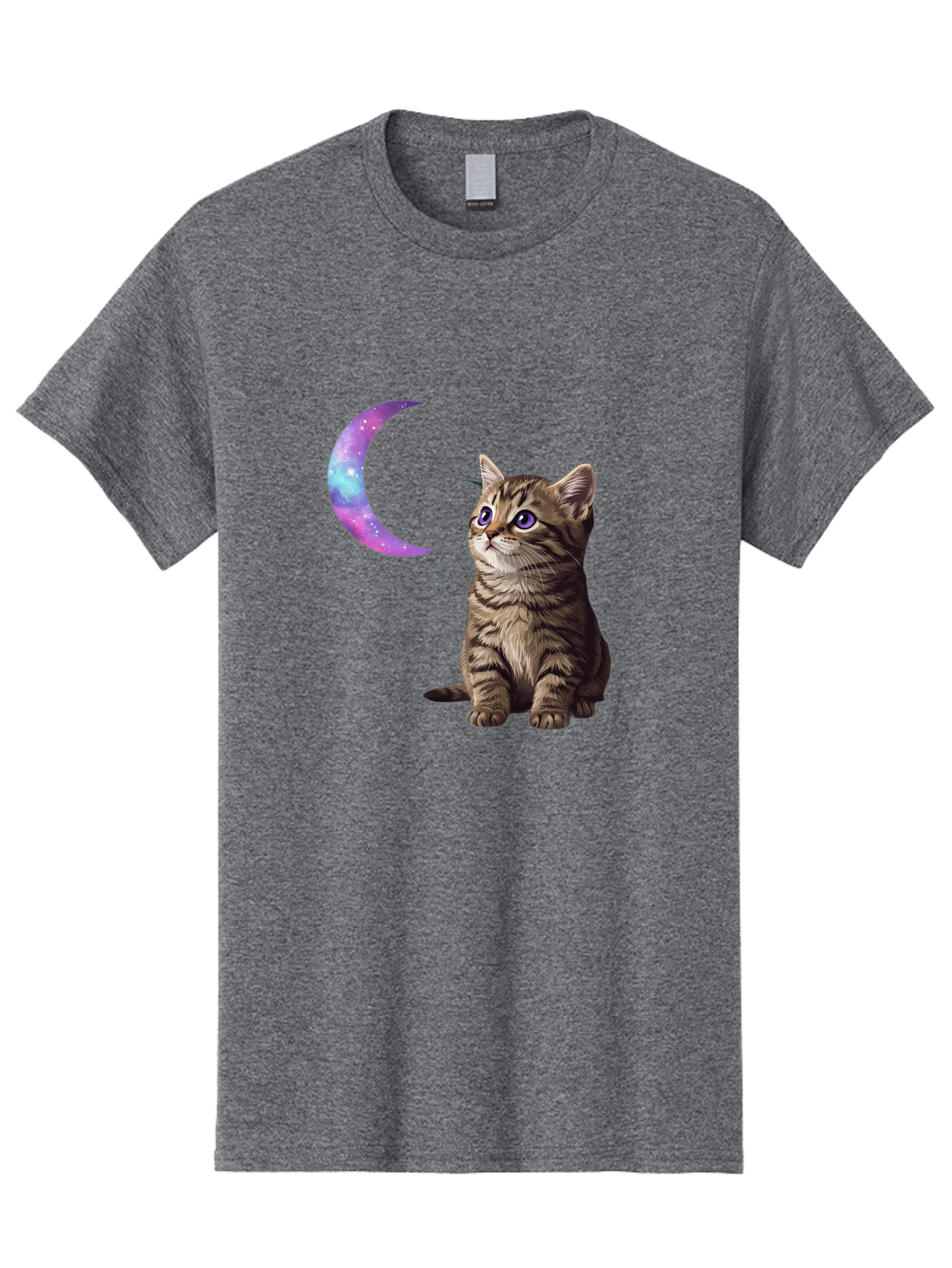 Cat-And-Crescent-Moon-3 Men'S Graphic Tee, 100% Cotton, Comfortable Casual Summer Wear, Machine Washable, Vintage Camera, Old Camera, Antique Camera, Black Camera, Classic Photography, Photography Equipment, Nostalgic Device, Film Camera, Bai621