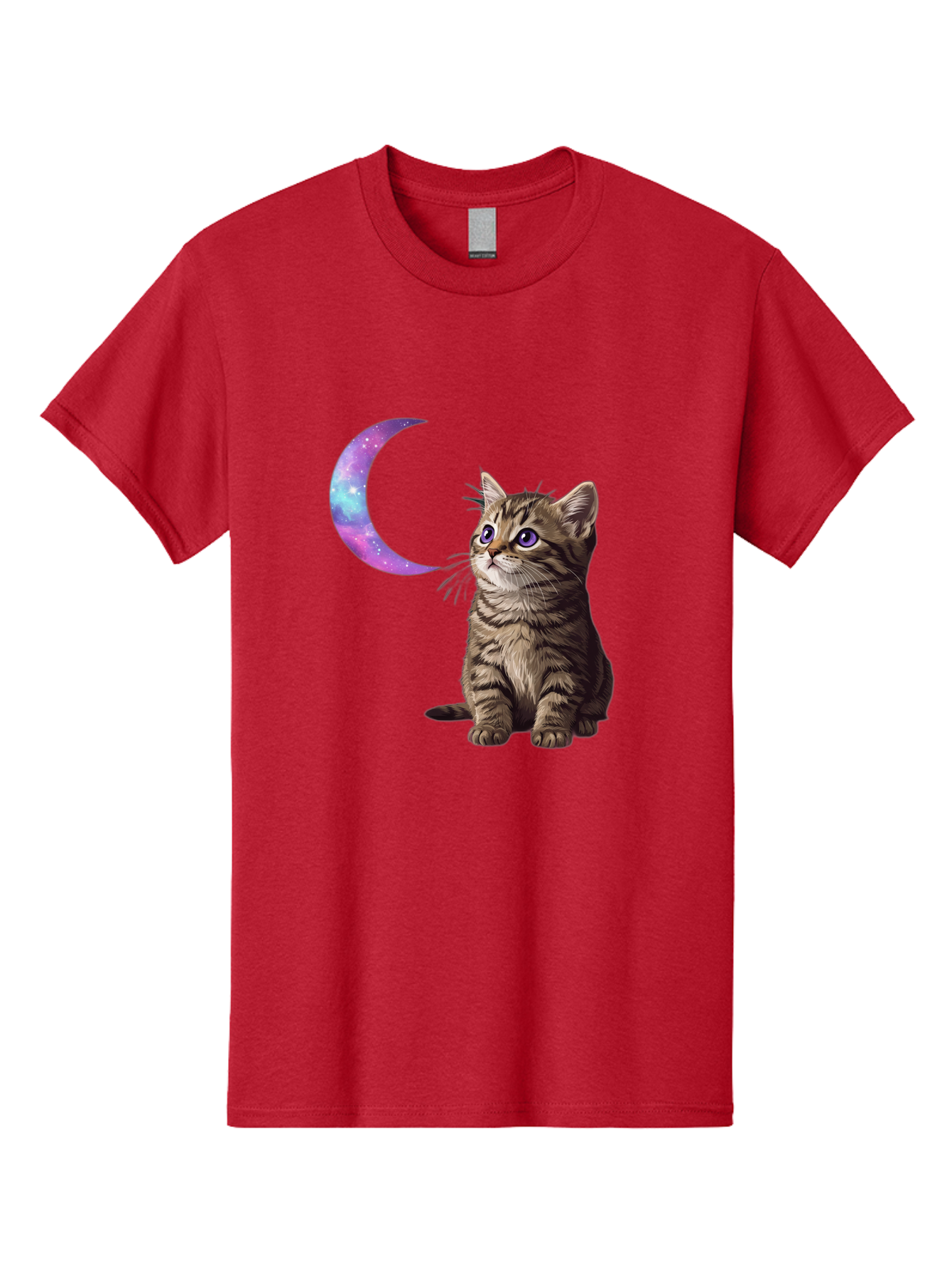 Cat-And-Crescent-Moon-3 Men'S Graphic Tee, 100% Cotton, Comfortable Casual Summer Wear, Machine Washable, Vintage Camera, Old Camera, Antique Camera, Black Camera, Classic Photography, Photography Equipment, Nostalgic Device, Film Camera, Bai621