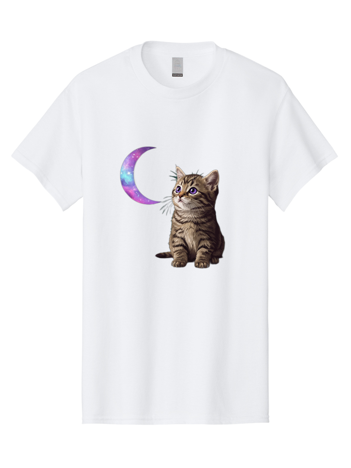Cat-And-Crescent-Moon-3 Men'S Graphic Tee, 100% Cotton, Comfortable Casual Summer Wear, Machine Washable, Vintage Camera, Old Camera, Antique Camera, Black Camera, Classic Photography, Photography Equipment, Nostalgic Device, Film Camera, Bai621