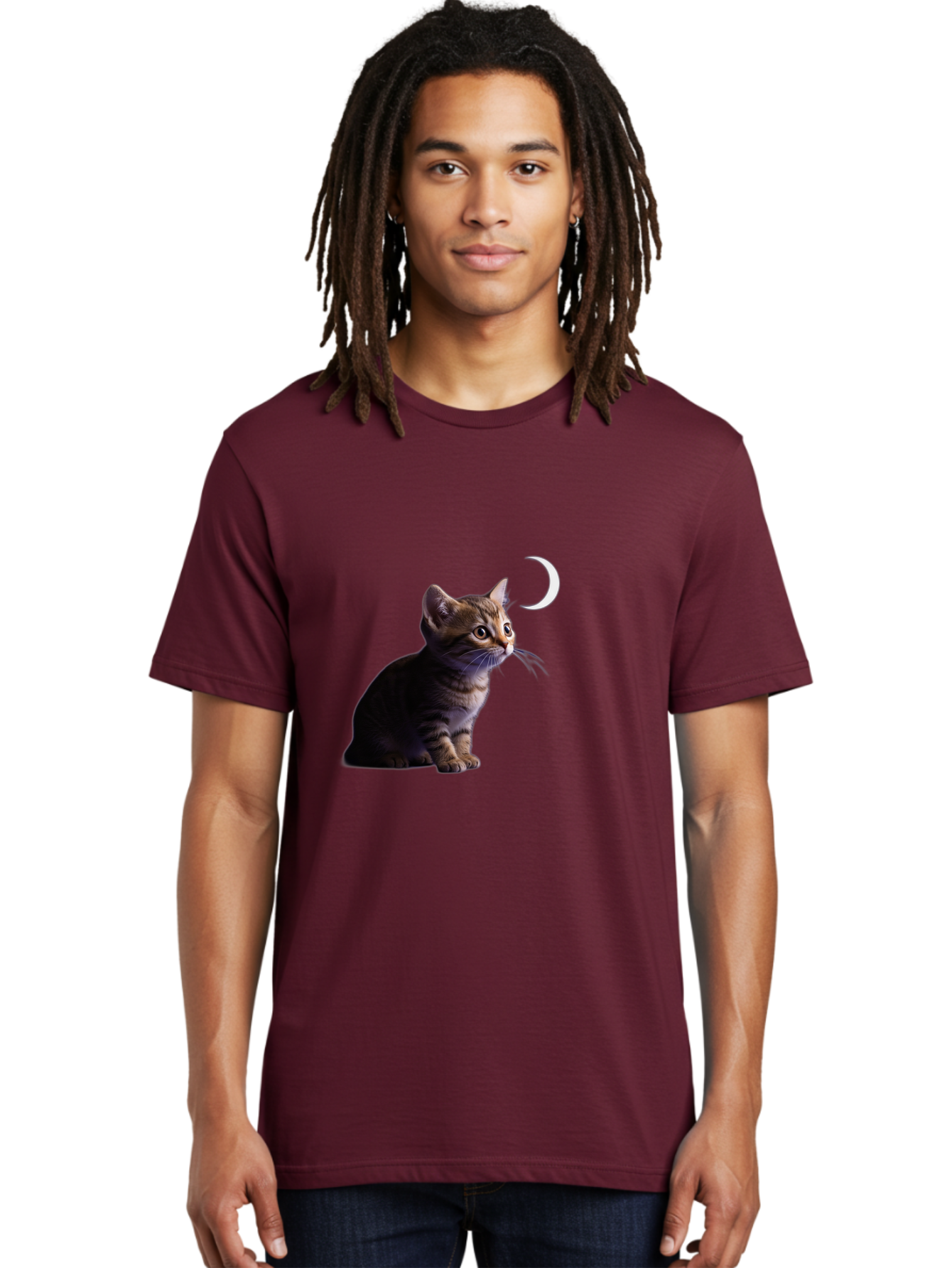 Cat-And-Crescent-Moon Men'S Graphic Tee, 100% Cotton, Comfortable Casual Summer Wear, Machine Washable, Vintage Camera, Old Camera, Antique Camera, Black Camera, Classic Photography, Photography Equipment, Nostalgic Device, Film Camera, Bai622