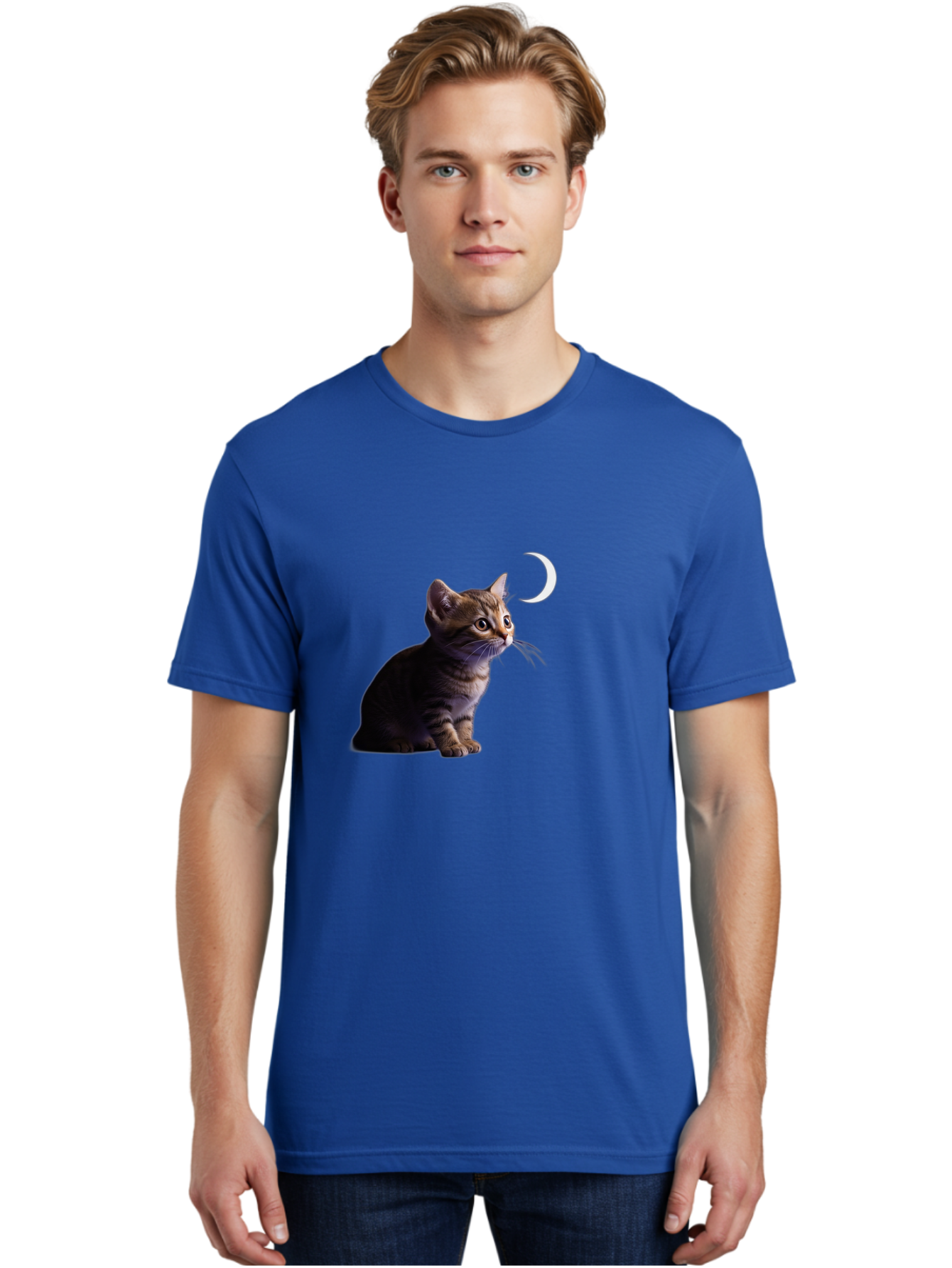 Cat-And-Crescent-Moon Men'S Graphic Tee, 100% Cotton, Comfortable Casual Summer Wear, Machine Washable, Vintage Camera, Old Camera, Antique Camera, Black Camera, Classic Photography, Photography Equipment, Nostalgic Device, Film Camera, Bai622