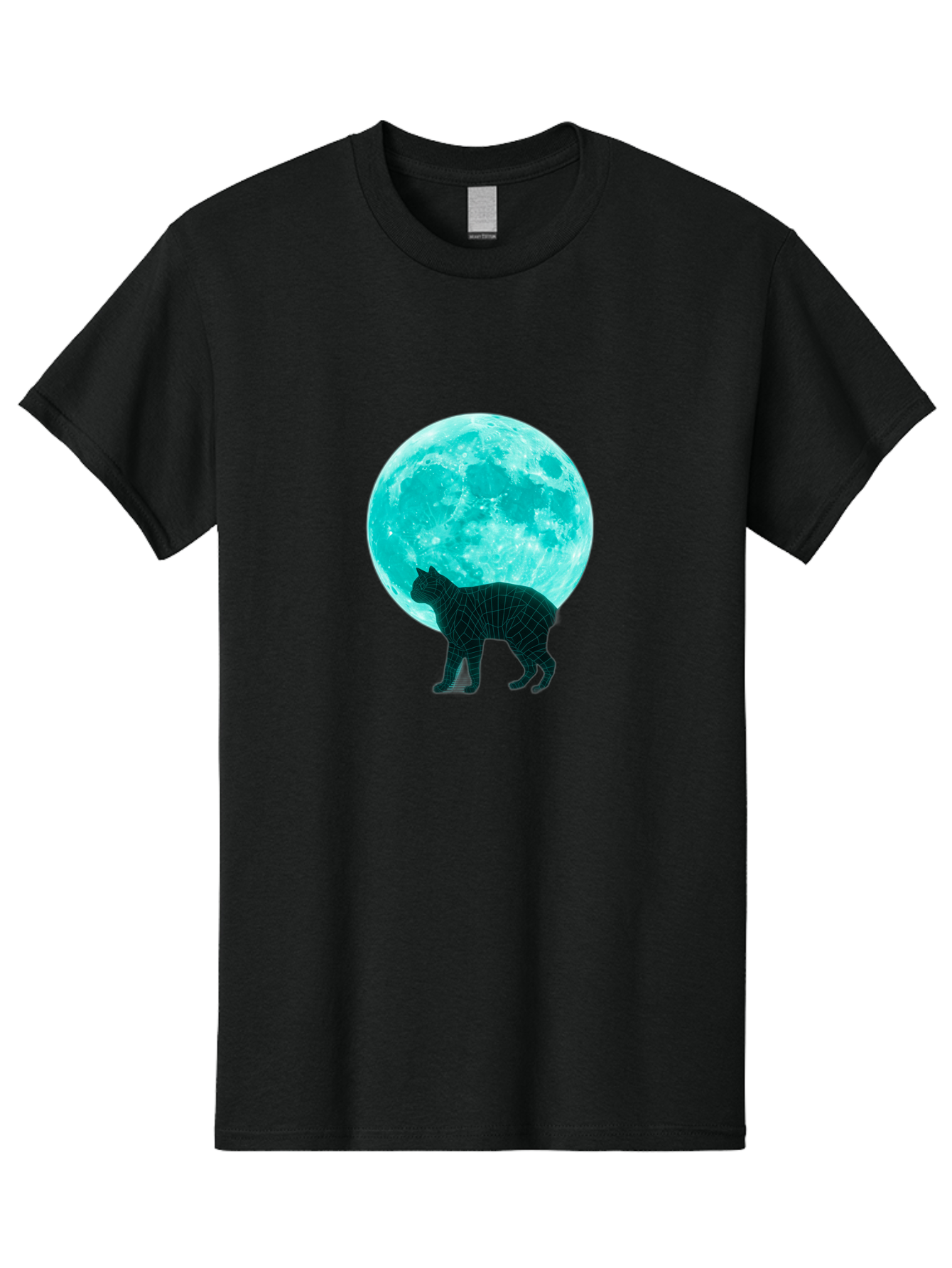 Cat-And-Moon-2 Men'S Graphic Tee, 100% Cotton, Comfortable Casual Summer Wear, Machine Washable, Vintage Camera, Old Camera, Antique Camera, Black Camera, Classic Photography, Photography Equipment, Nostalgic Device, Film Camera, Camera Art Bai624